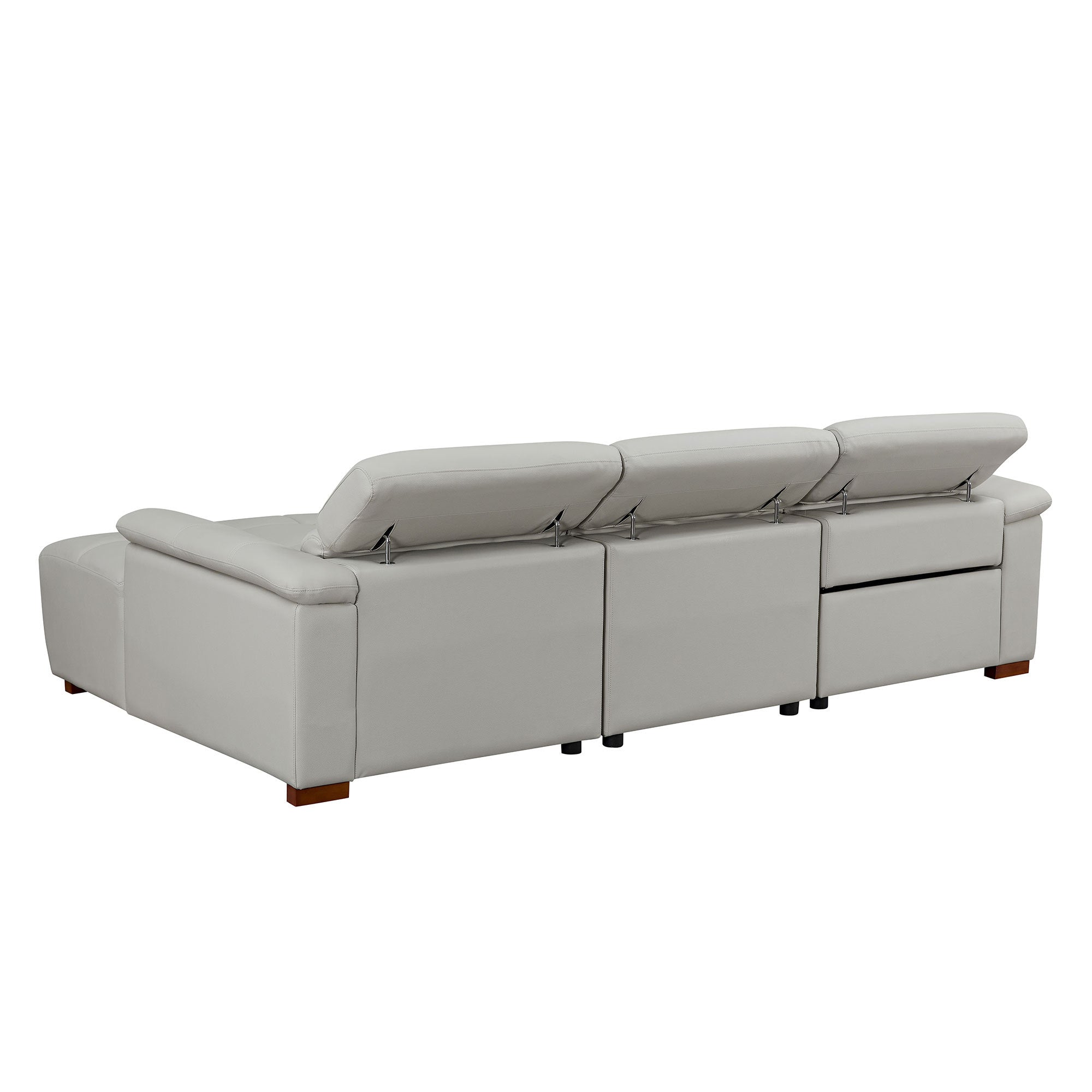 Genuine Leather Reclining Sectional Sofa