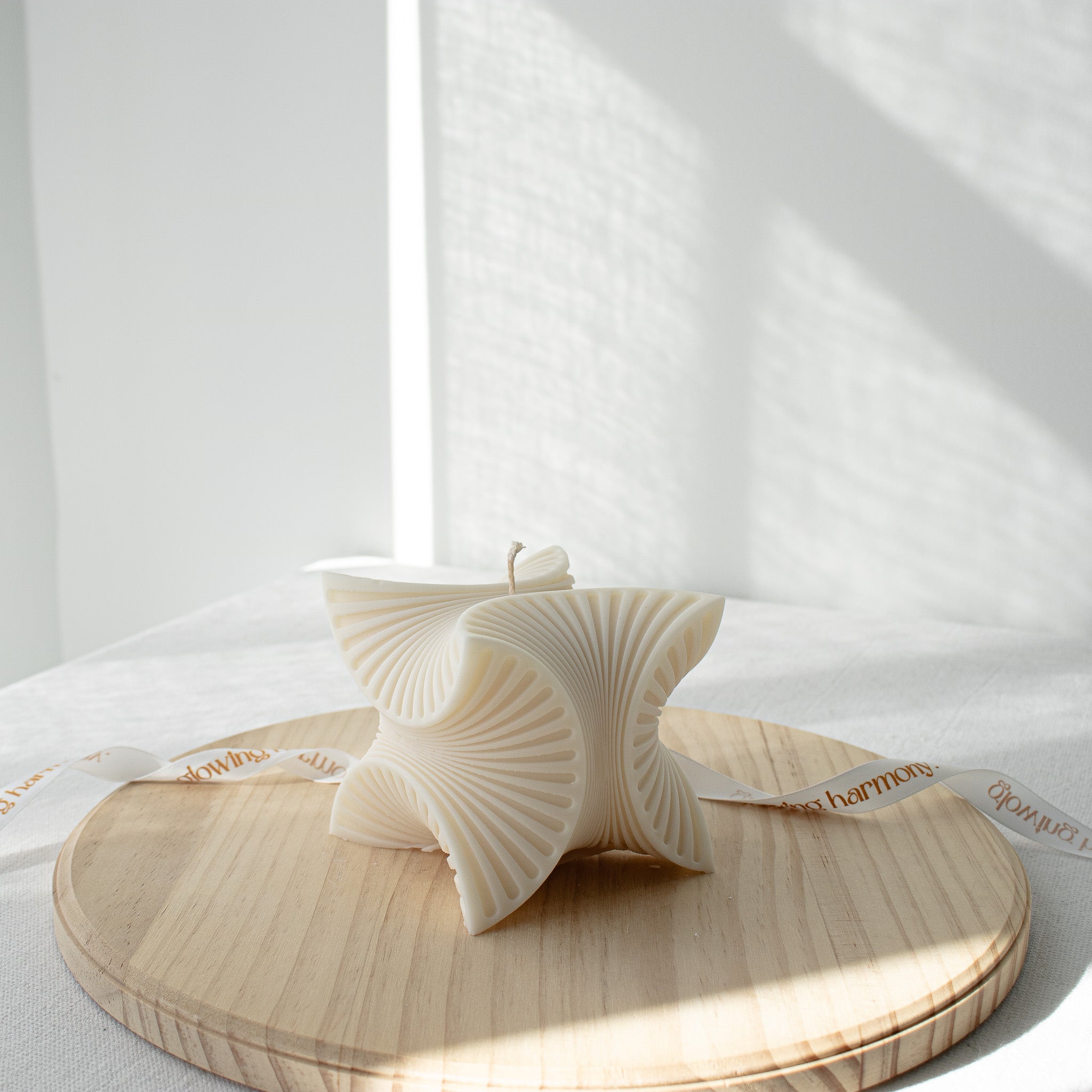 Geometric Cube Candle, Abstract Home Decor