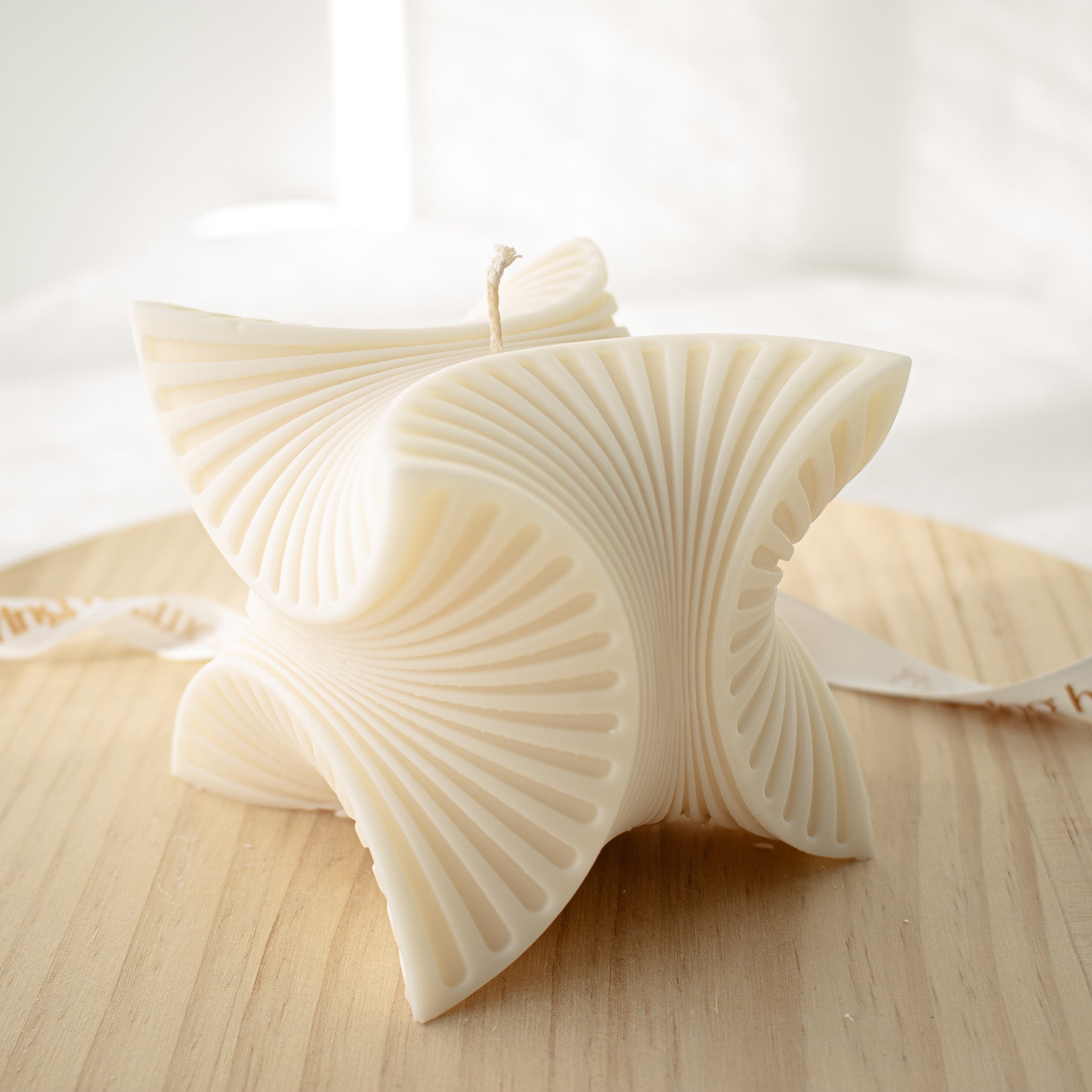 Geometric Cube Candle, Abstract Home Decor