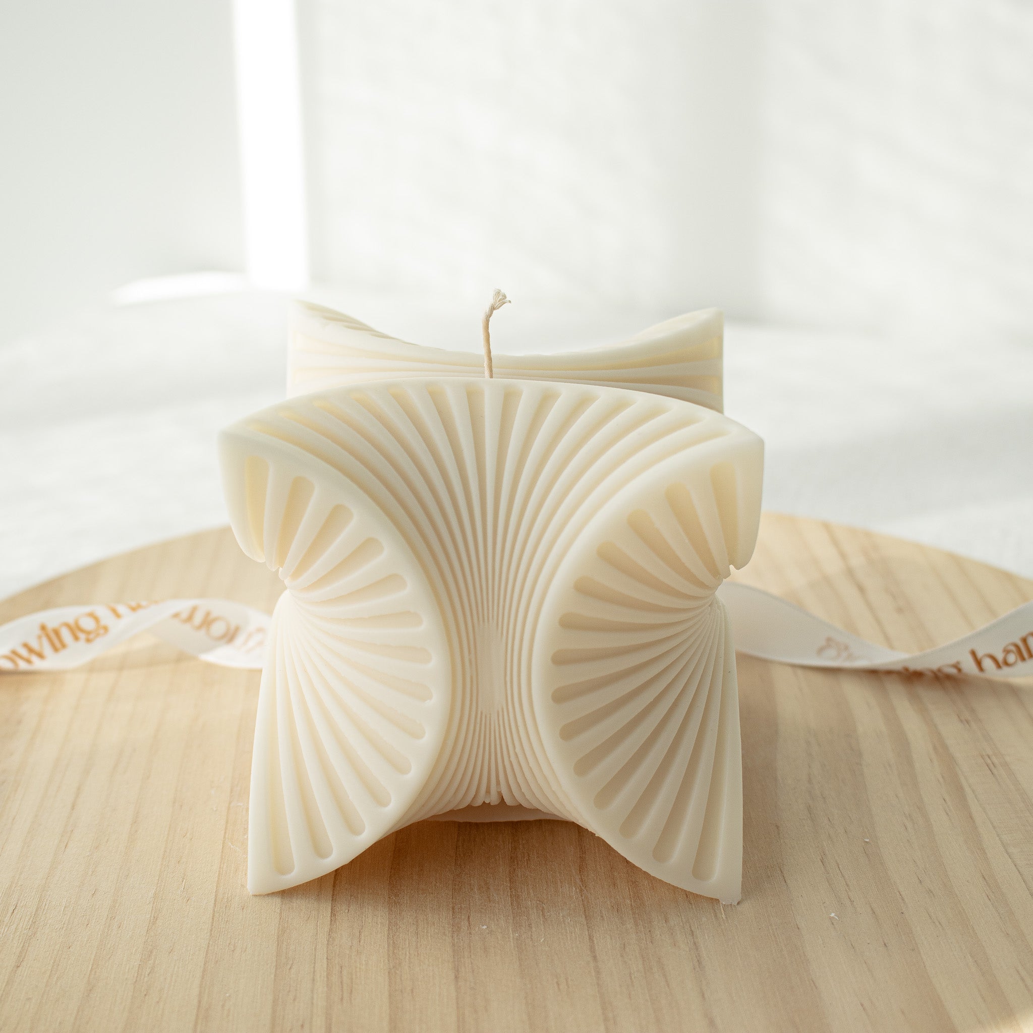 Geometric Cube Candle, Abstract Home Decor