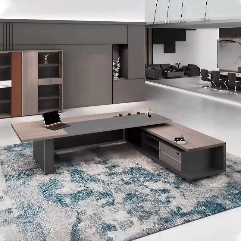 Gidley · Modern L-Shaped Executive Desk