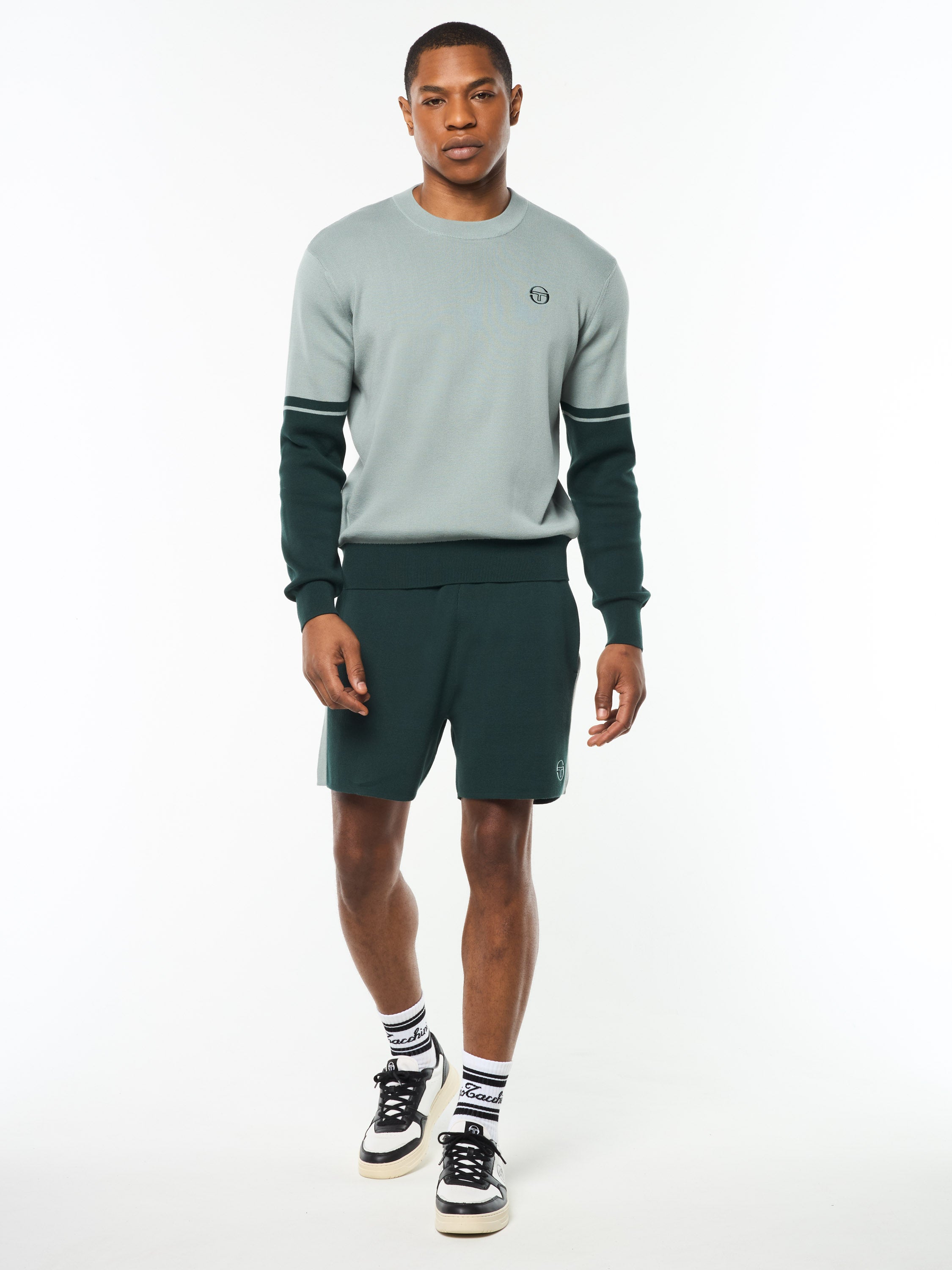 Giovane Crewneck- Slate Gray