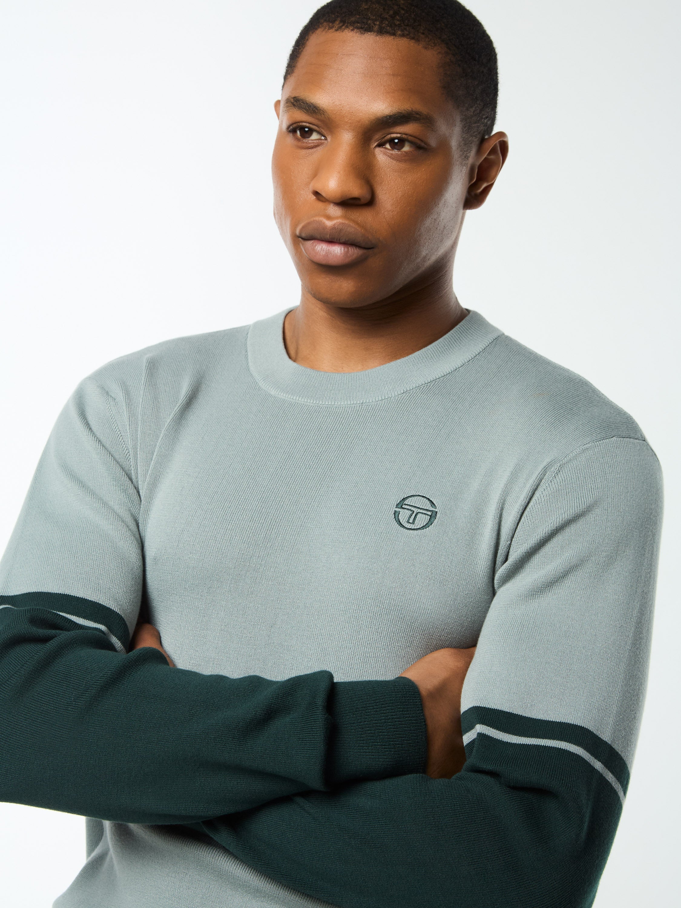 Giovane Crewneck- Slate Gray