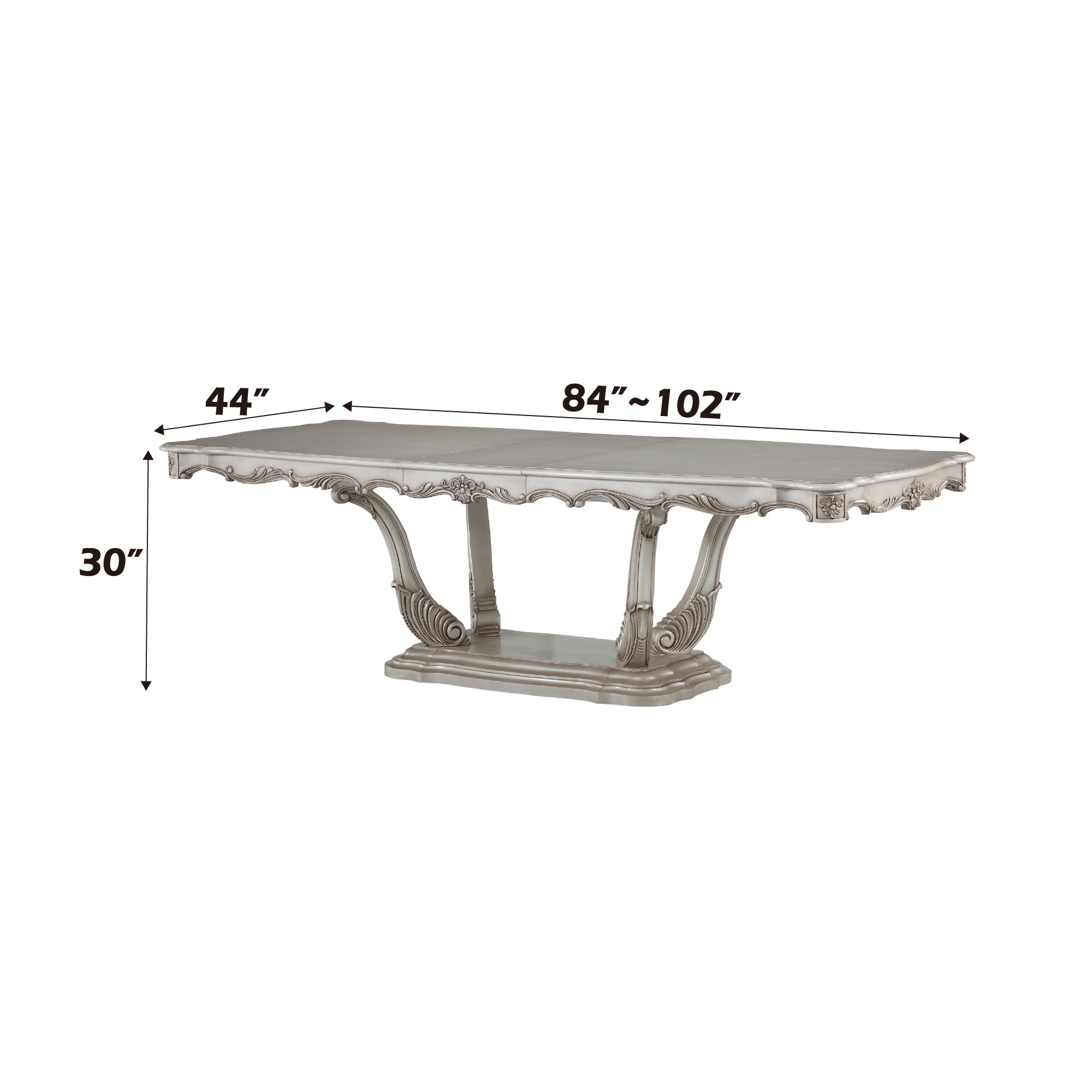 Gorsedd Golden Ivory Finish Dining Table