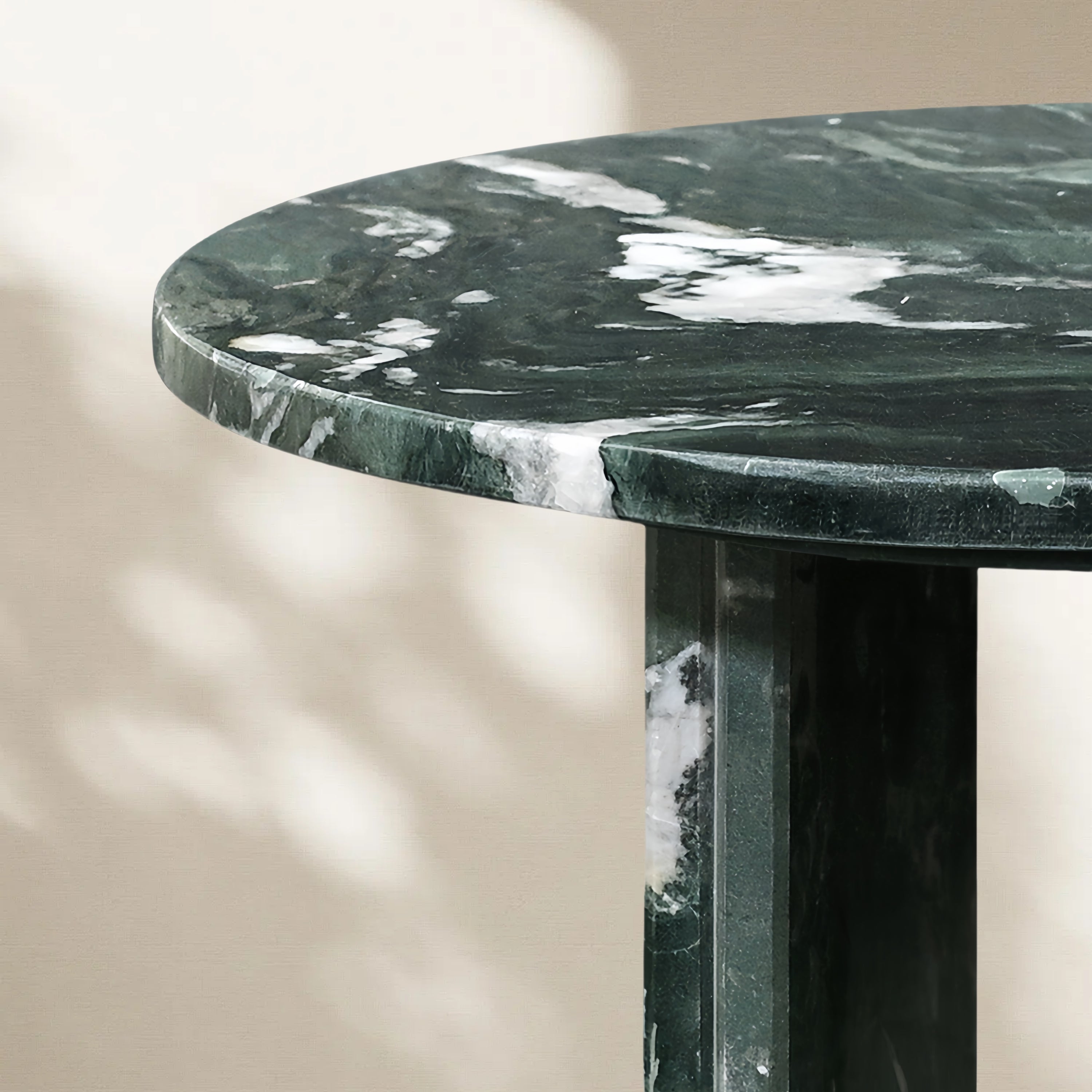 Green Natural Marble Nesting Coffee Table Set