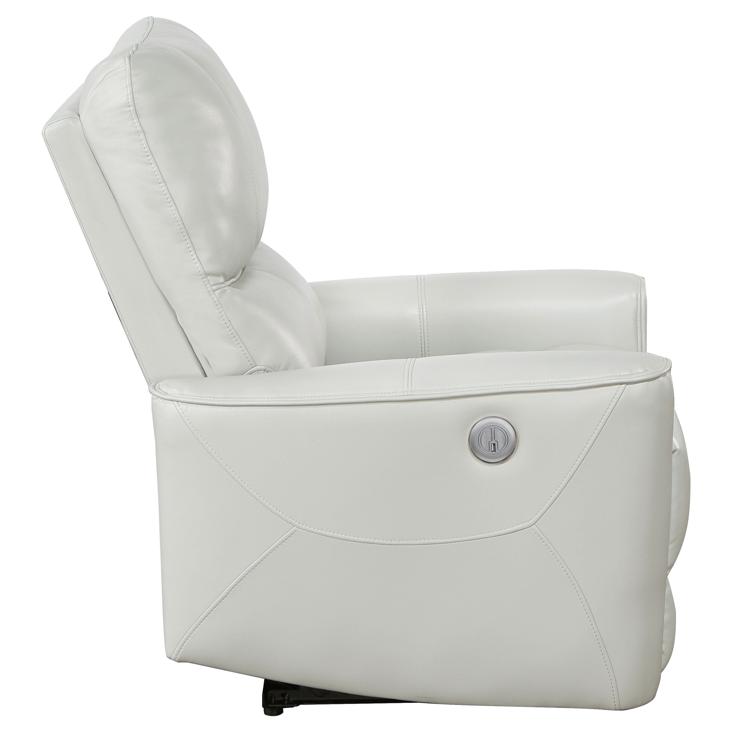 Greenfield Upholstered Power Recliner Chair Dove Grey