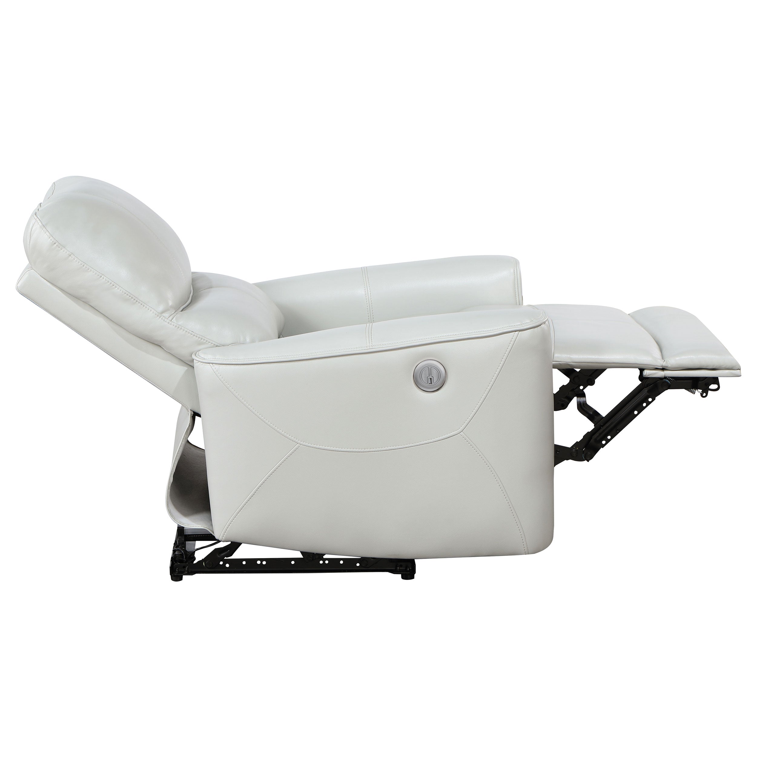 Greenfield Upholstered Power Recliner Chair Dove Grey