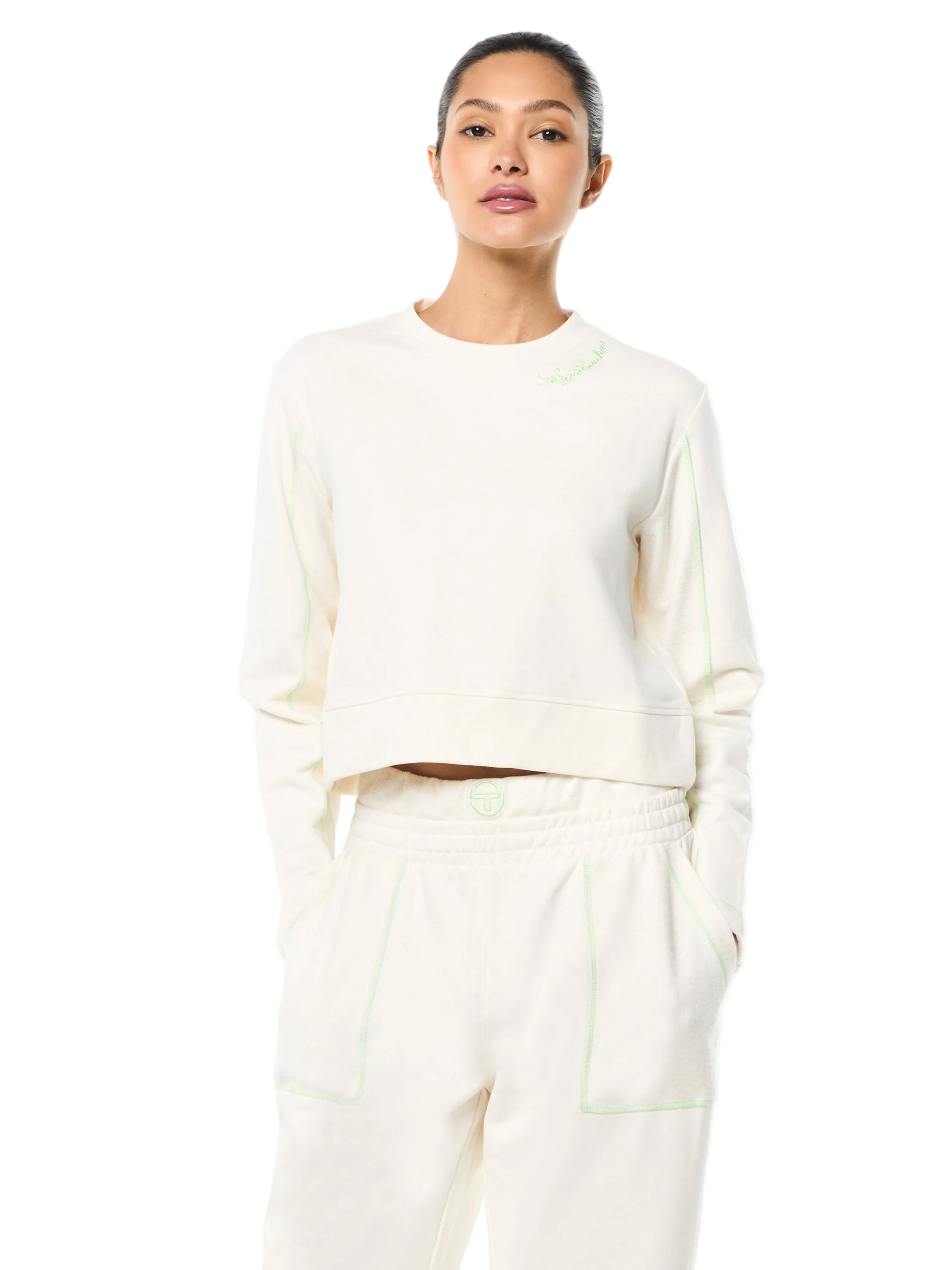 Greta Crewneck- Gardenia