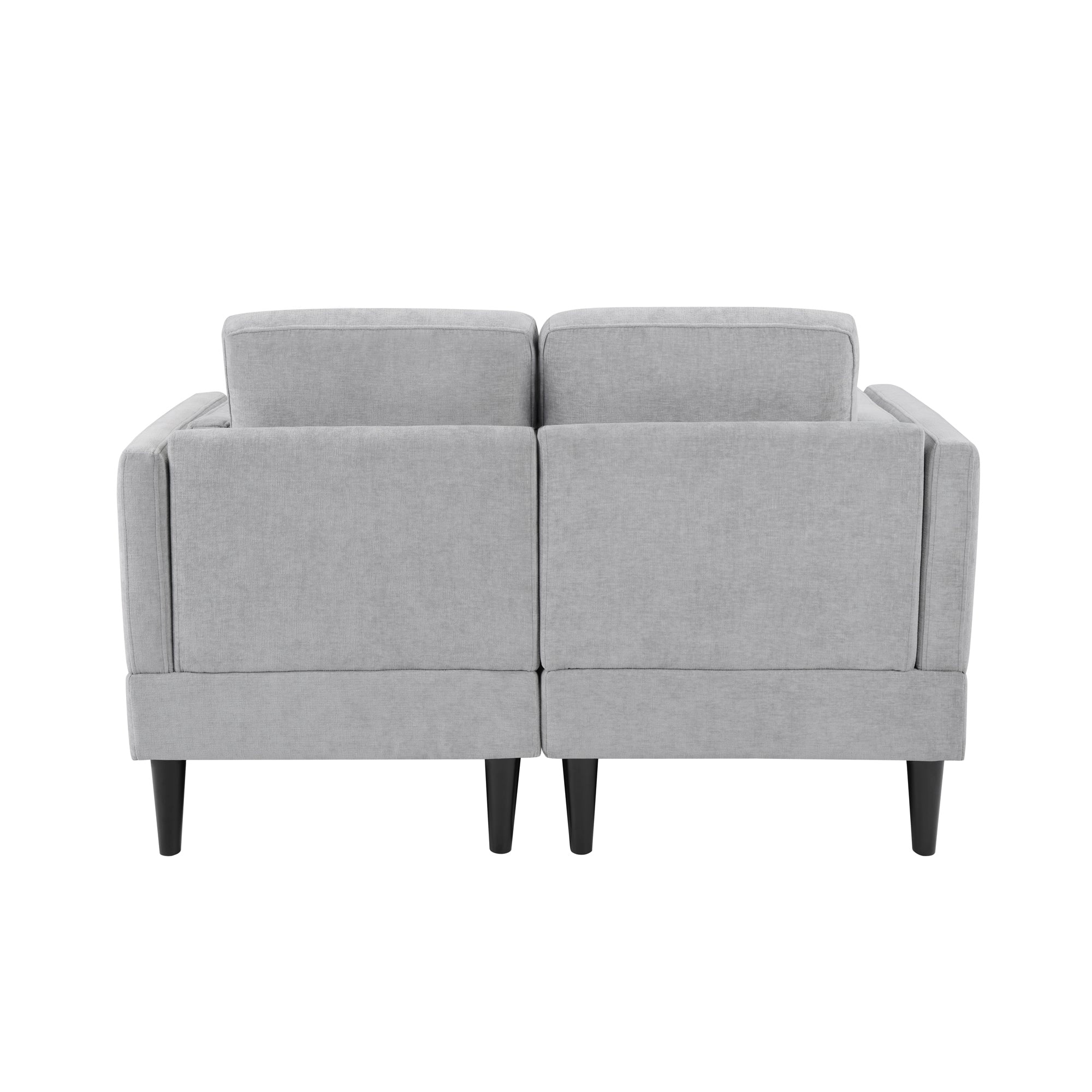 Grey Chenille Chaise Lounge Sofa