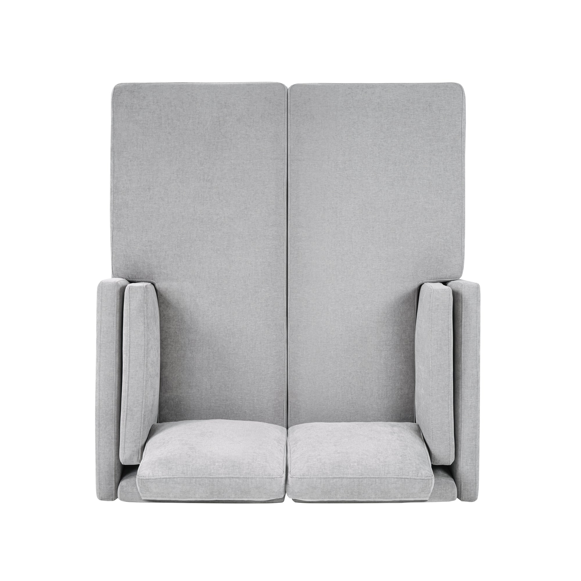 Grey Chenille Chaise Lounge Sofa