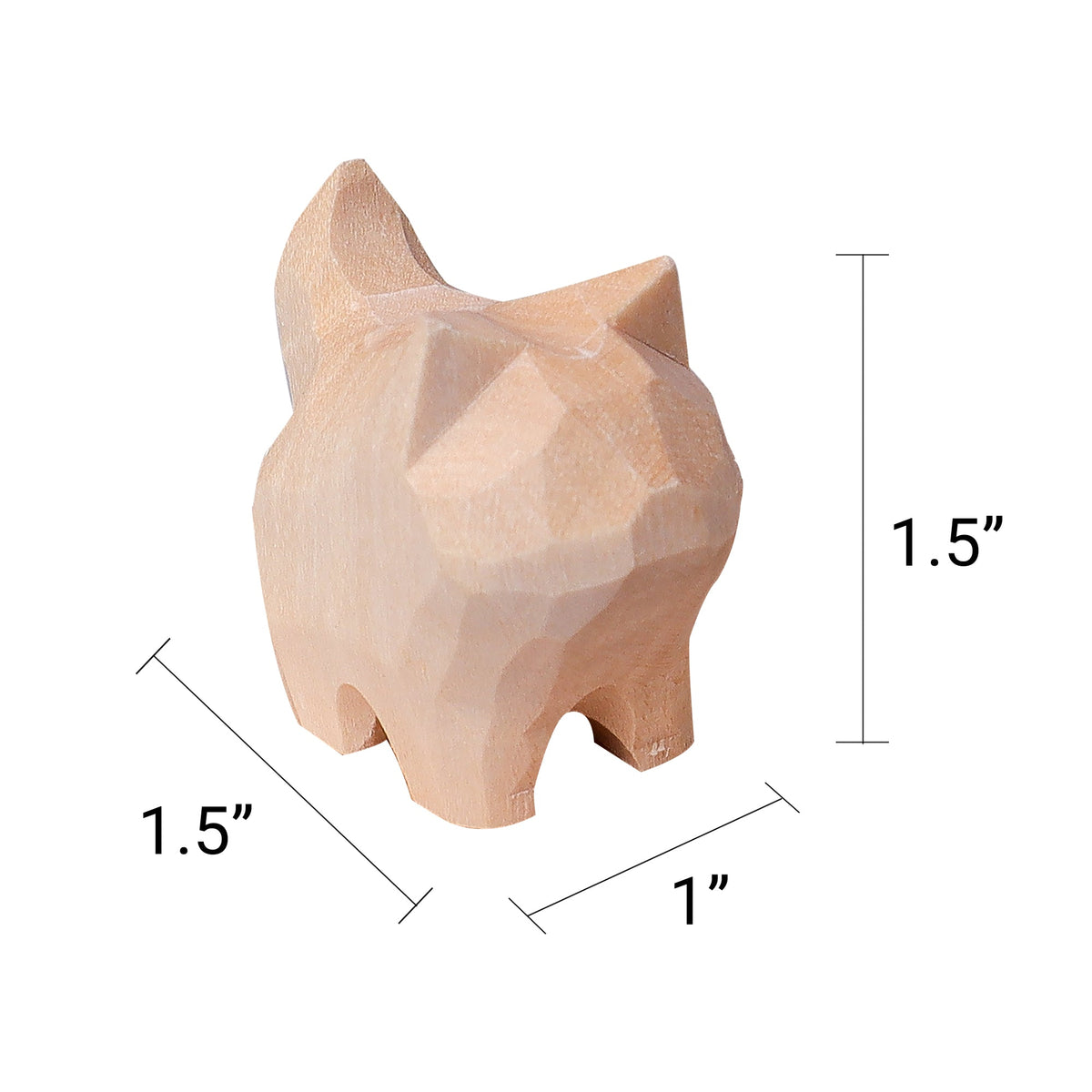 Hand-Carved Cat Painting Kit – Paint Two Cats, Create a Keychain
