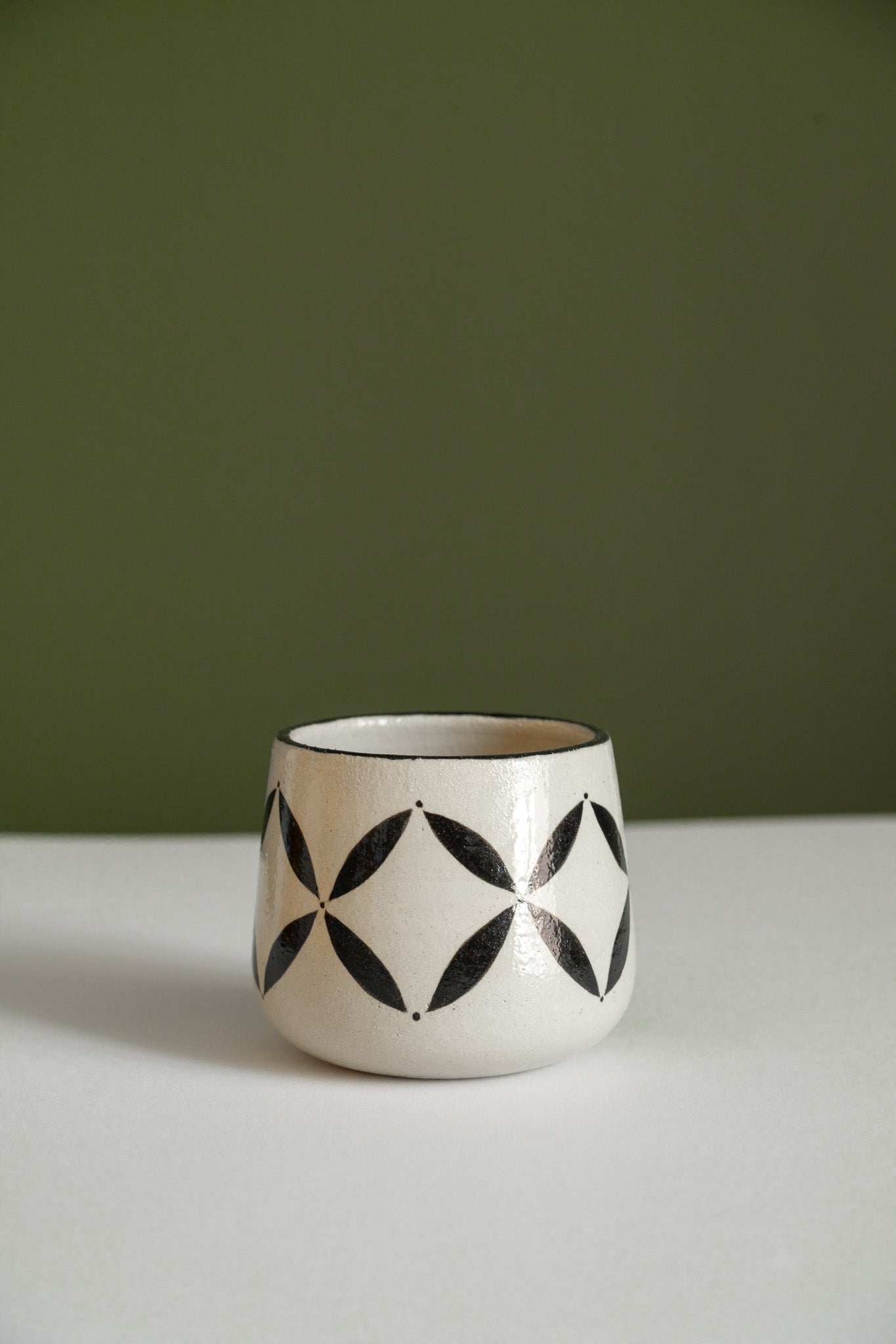 Hand Painted Coffee Mug : Handmade Stoneware Heritage Collection