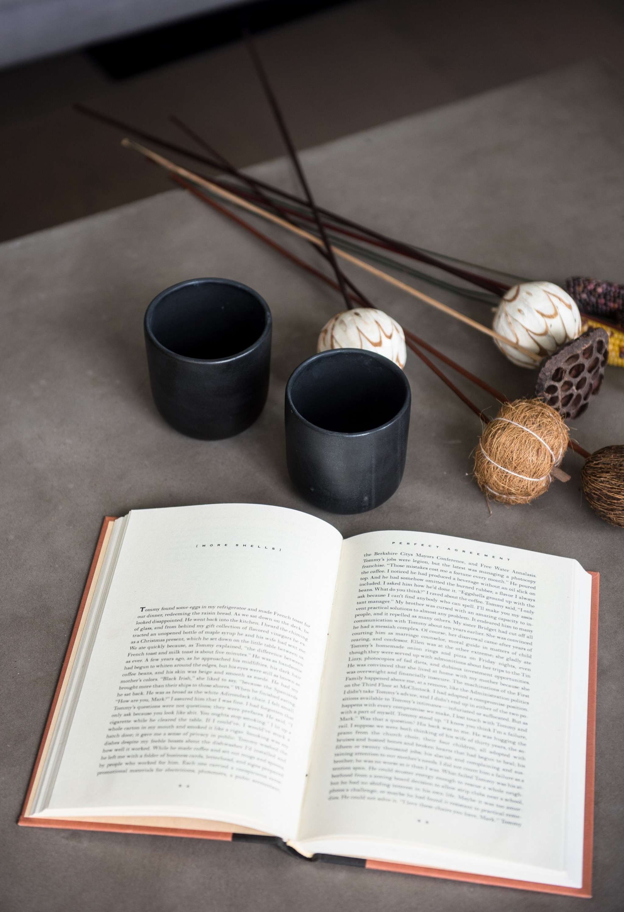 Handmade Stoneware Cup - Black Matte Cup for Coffee and Tea