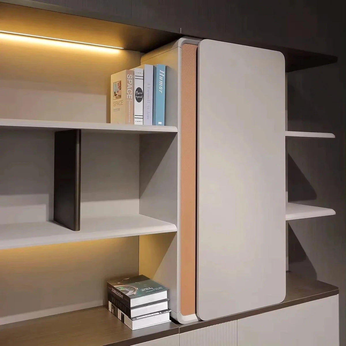Harbord · Modern Office Shelves w/ Lighting, Storage