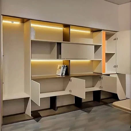 Harbord · Modern Office Shelves w/ Lighting, Storage