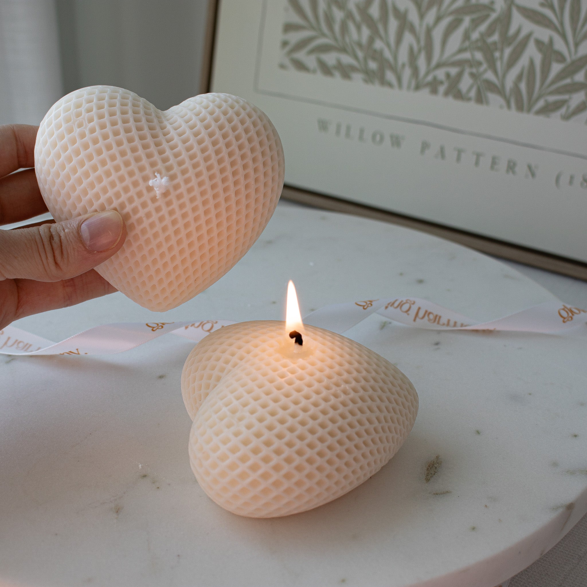 Heart Shaped Candle Home Decor, Valentine's Day Gift, Mother's Day Present