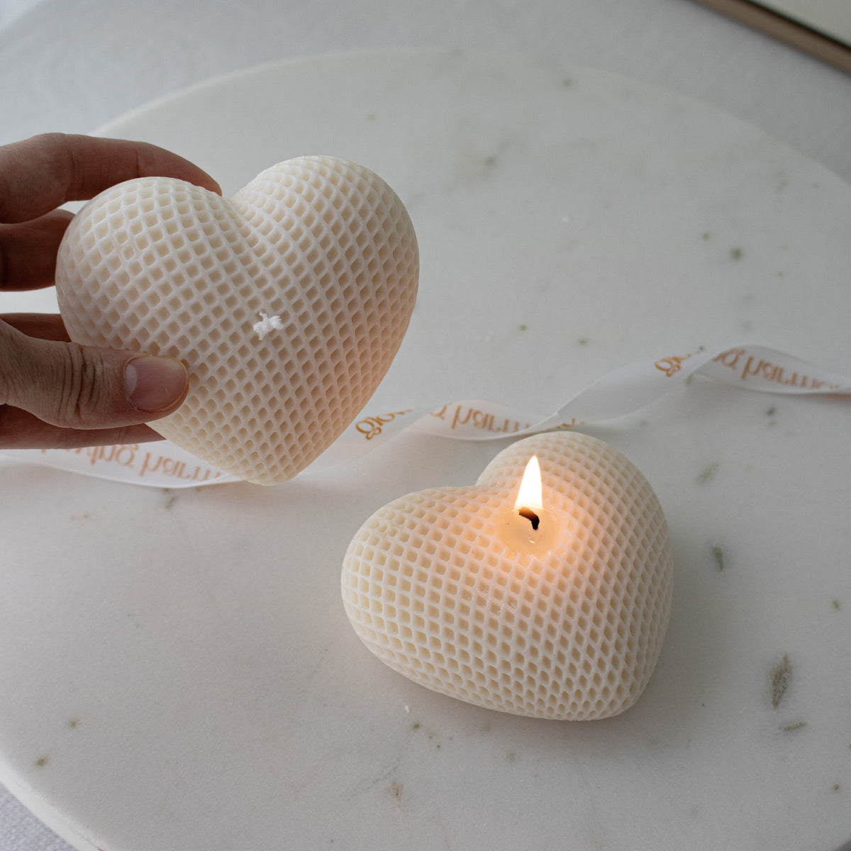 Heart Shaped Candle Home Decor, Valentine's Day Gift, Mother's Day Present