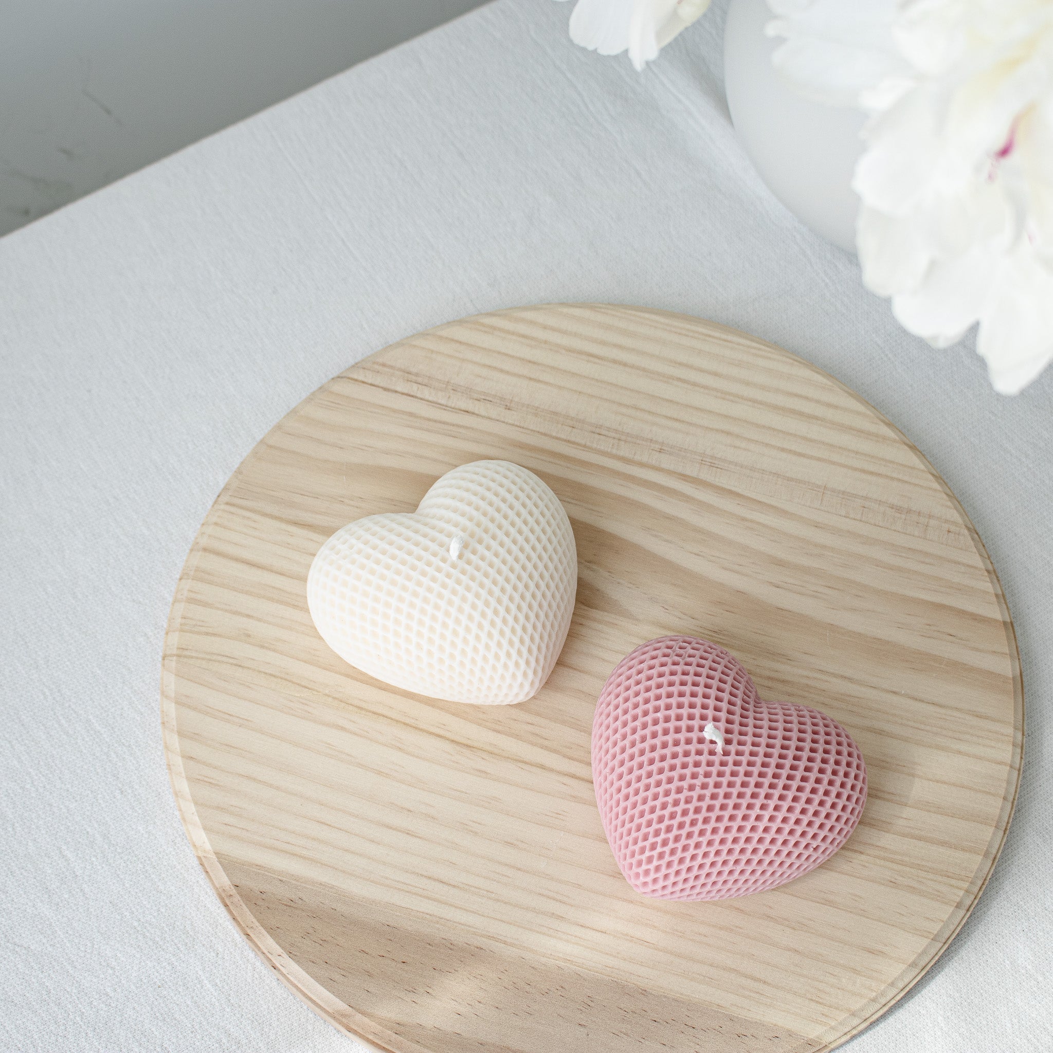 Heart Shaped Candle Home Decor, Valentine's Day Gift, Mother's Day Present