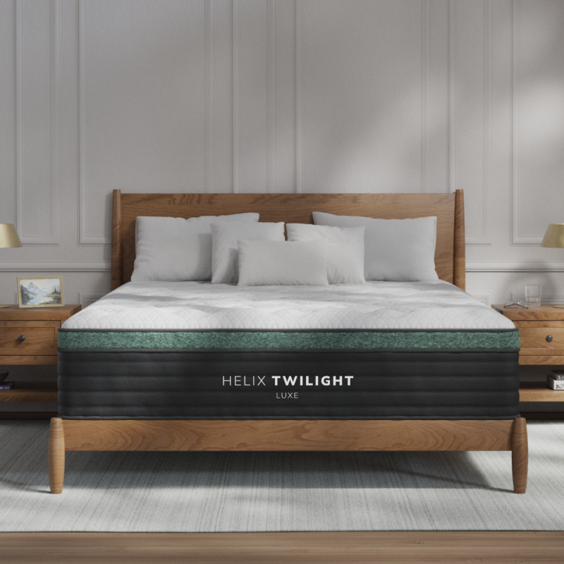 Helix Twilight Luxe Firm Mattress with GlacioTex™ Cooling Cover – Side Sleeper Pressure Relief