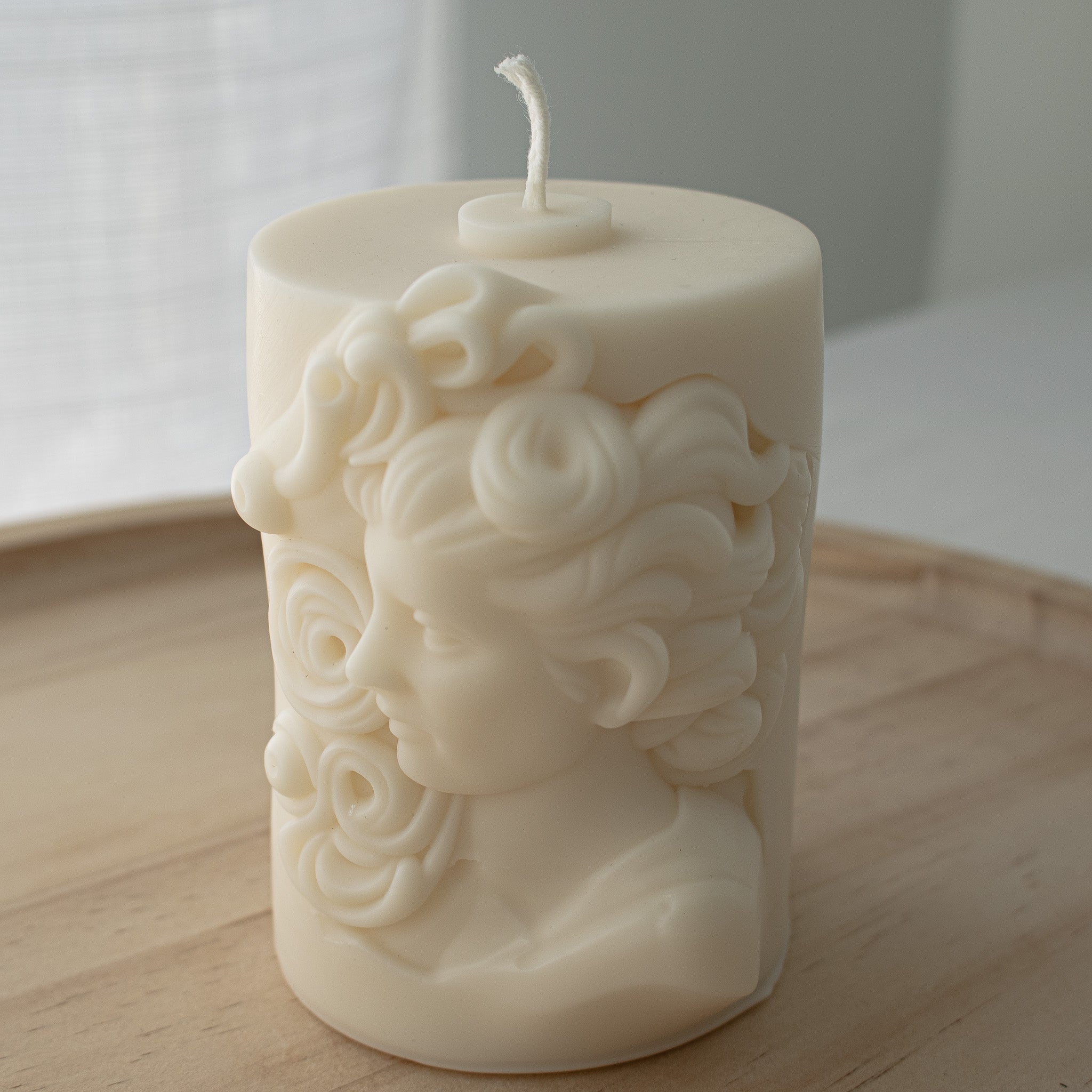 Hellenistic Lady Candle, Greek Sculptural Candle