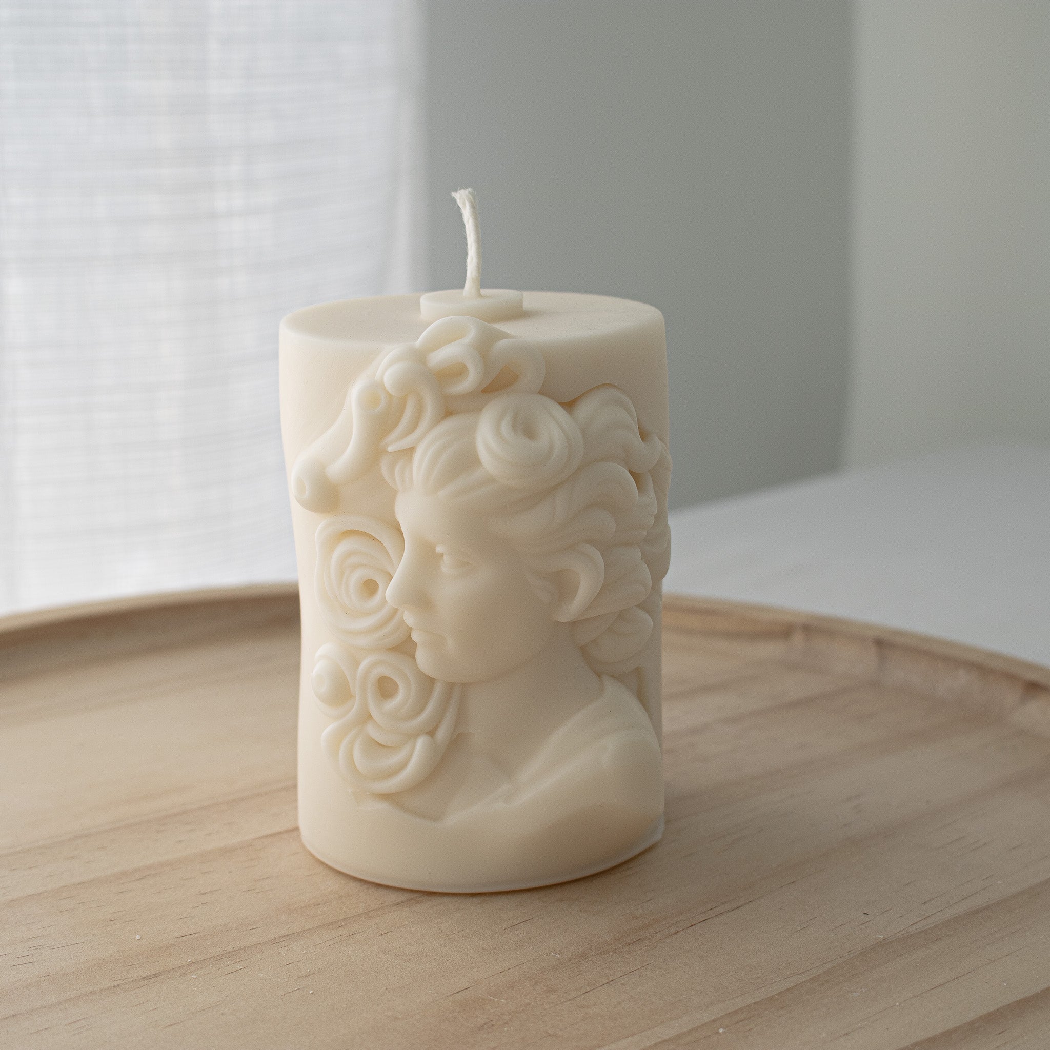 Hellenistic Lady Candle, Greek Sculptural Candle