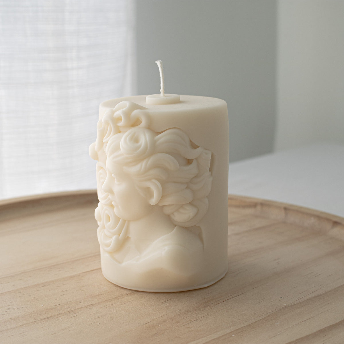 Hellenistic Lady Candle, Greek Sculptural Candle