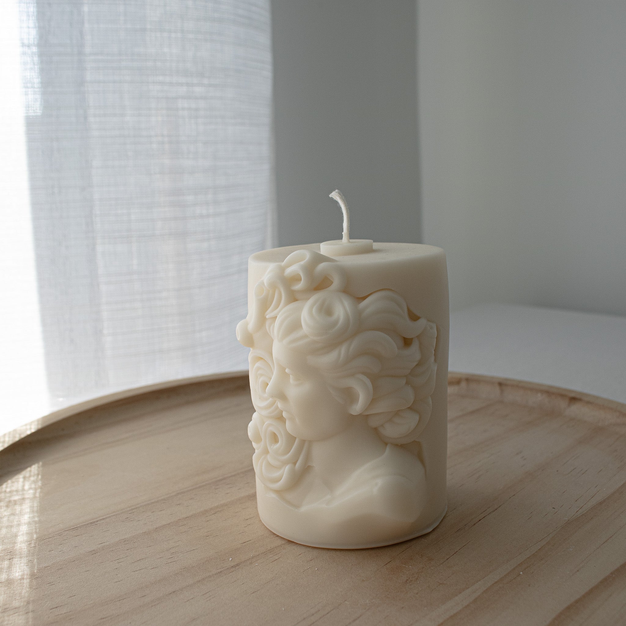 Hellenistic Lady Candle, Greek Sculptural Candle