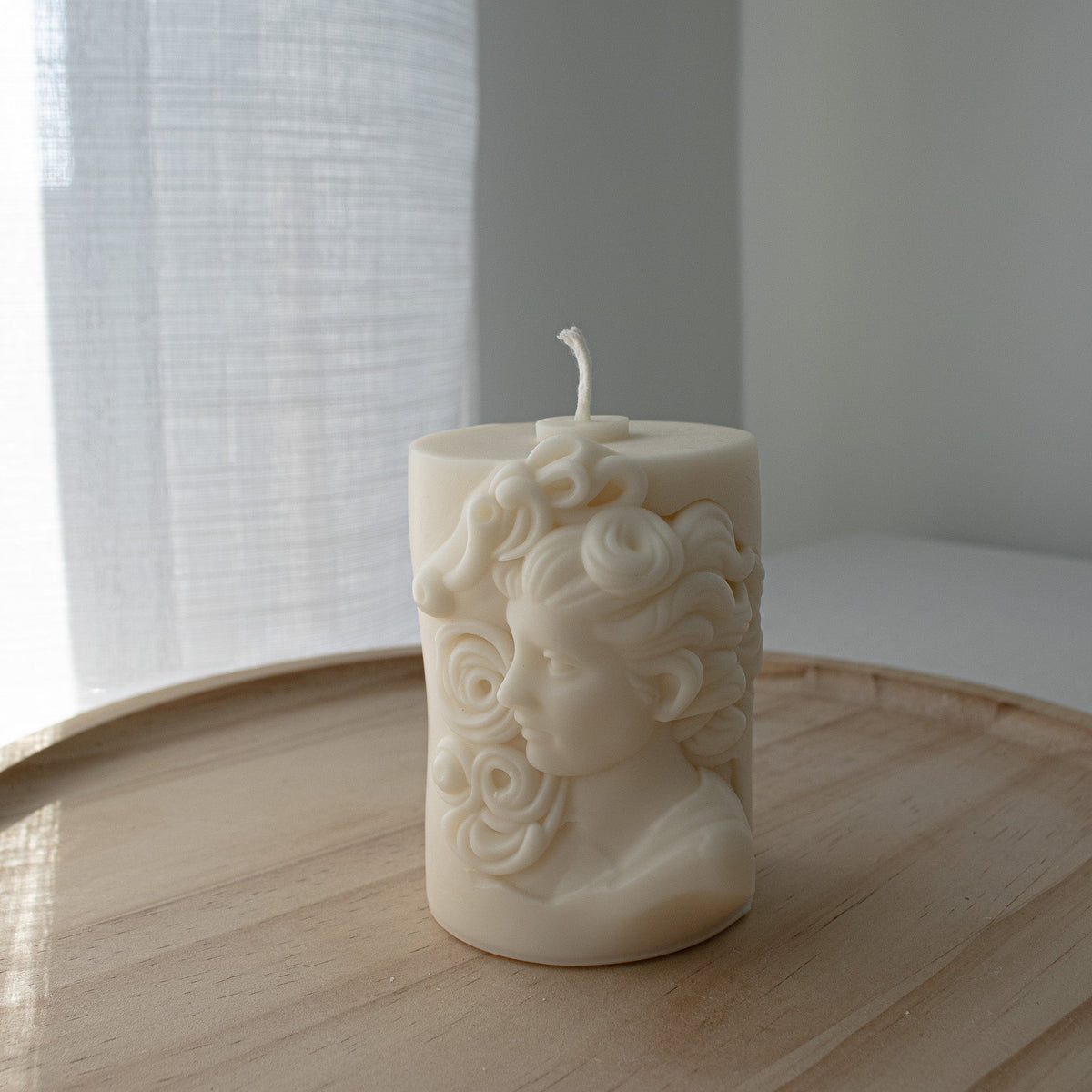 Hellenistic Lady Candle, Greek Sculptural Candle