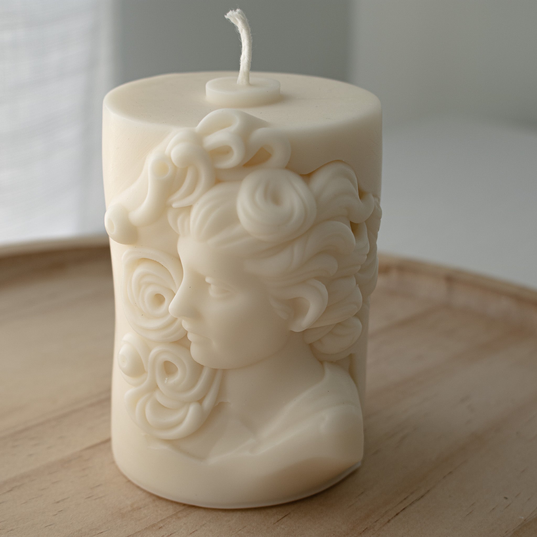 Hellenistic Lady Candle, Greek Sculptural Candle