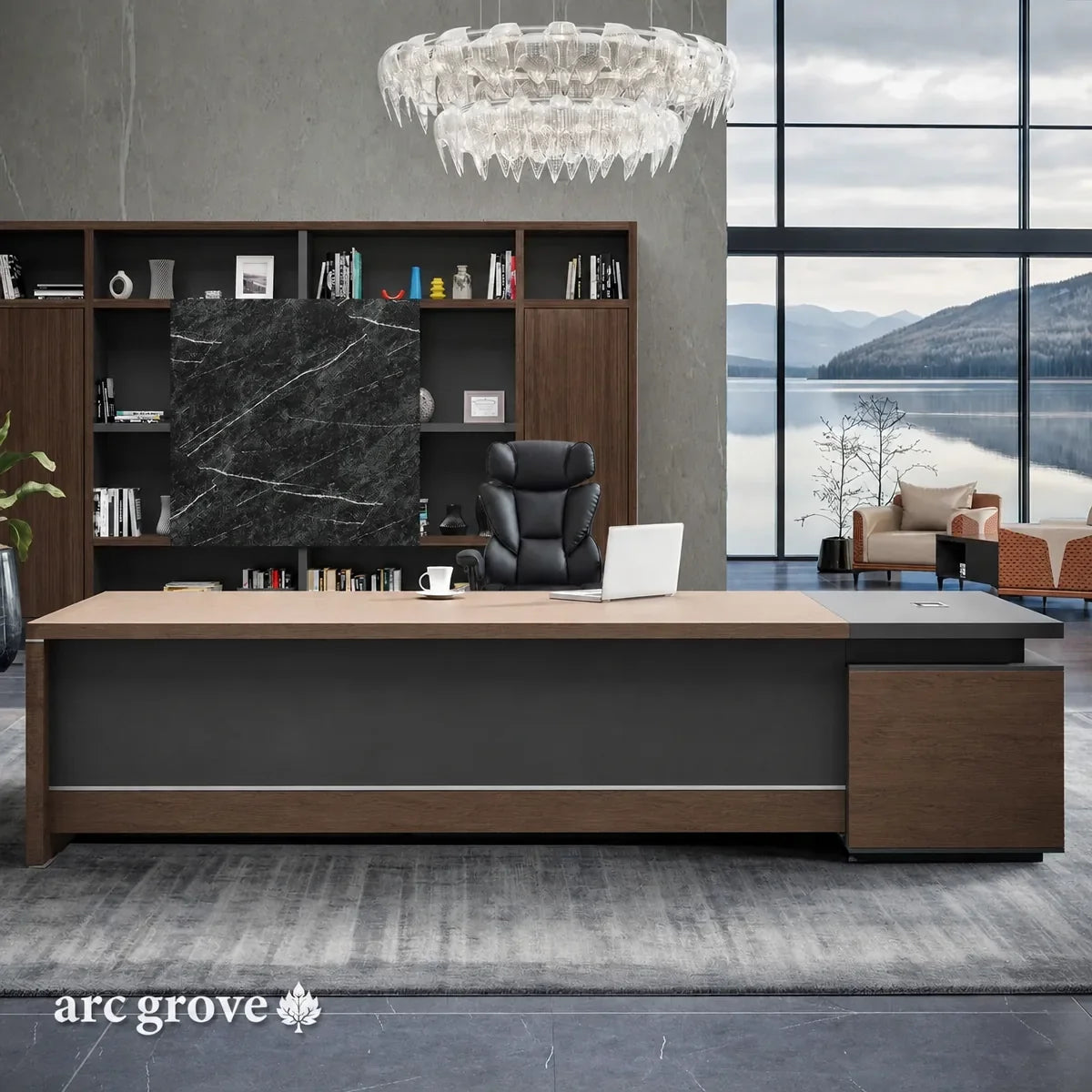 Hershey · Modern L-Shaped Executive Desk