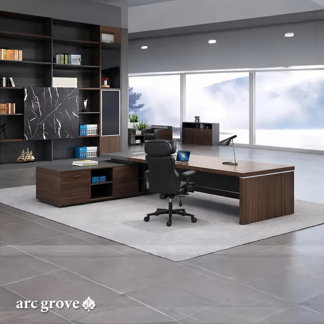 Hershey · Modern L-Shaped Executive Desk