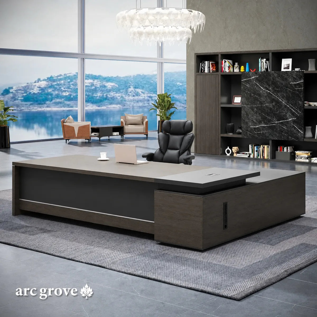 Hershey · Modern L-Shaped Executive Desk