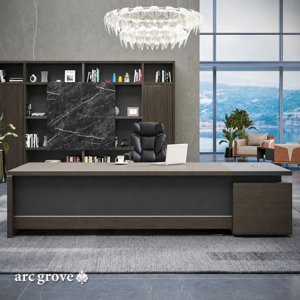 Hershey · Modern L-Shaped Executive Desk