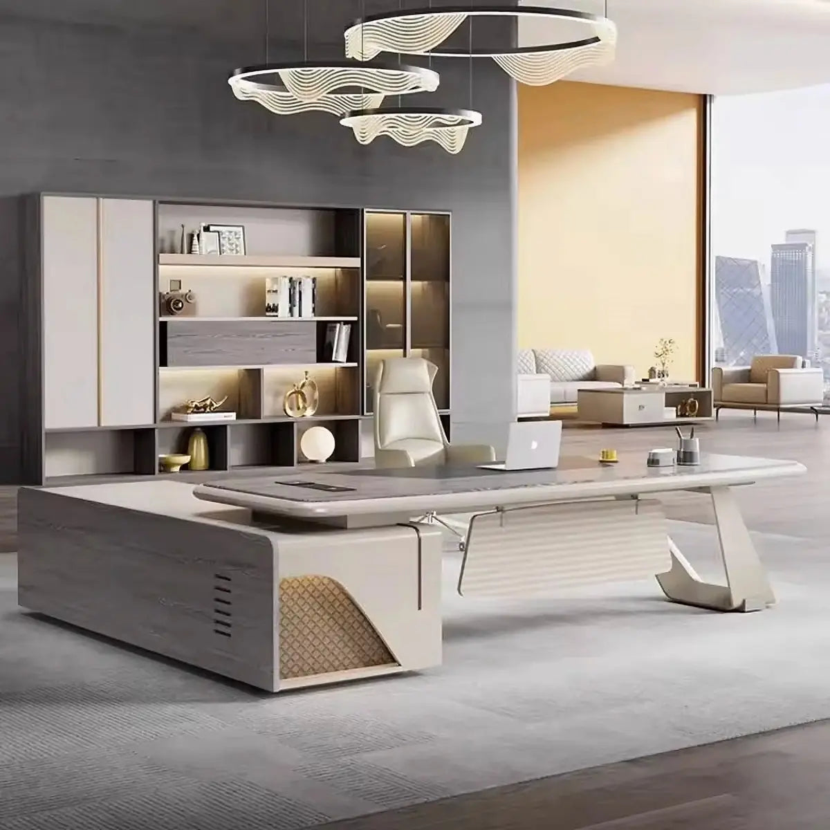 Heyer · Modern L-Shaped Executive Desk
