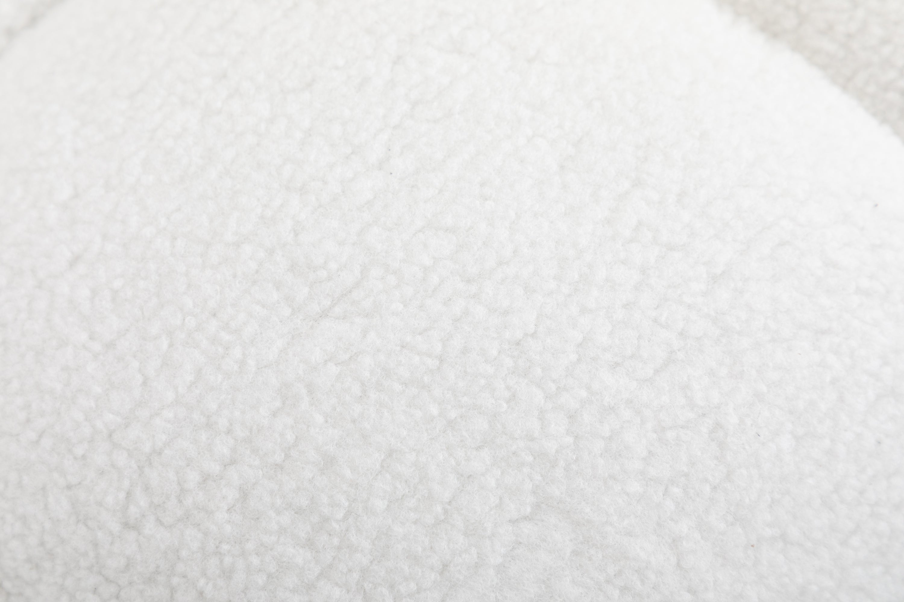 Ivory Teddy Fabric Rocking Accent Chair