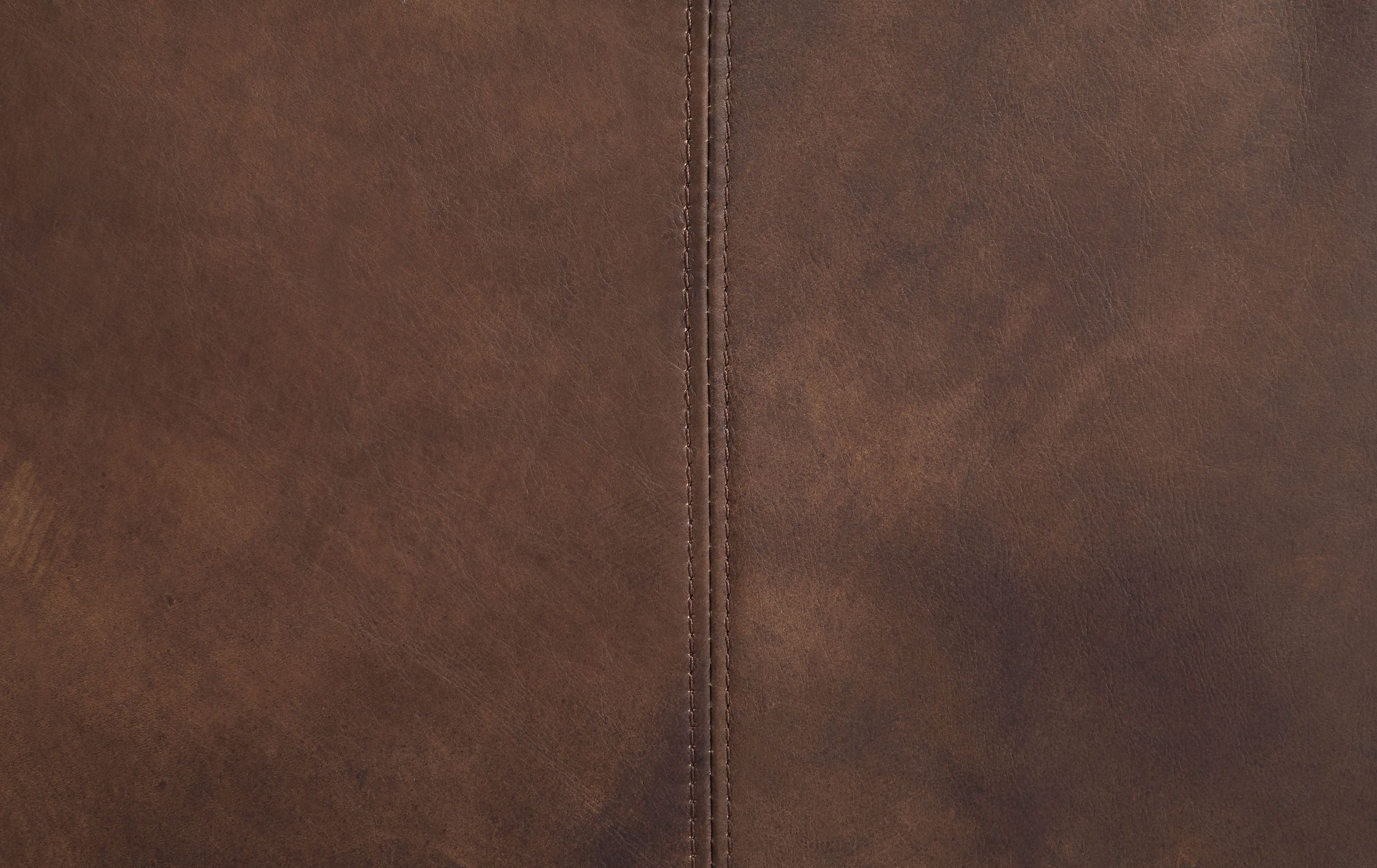 Jaron Mocha Top Grain Leather Sofa