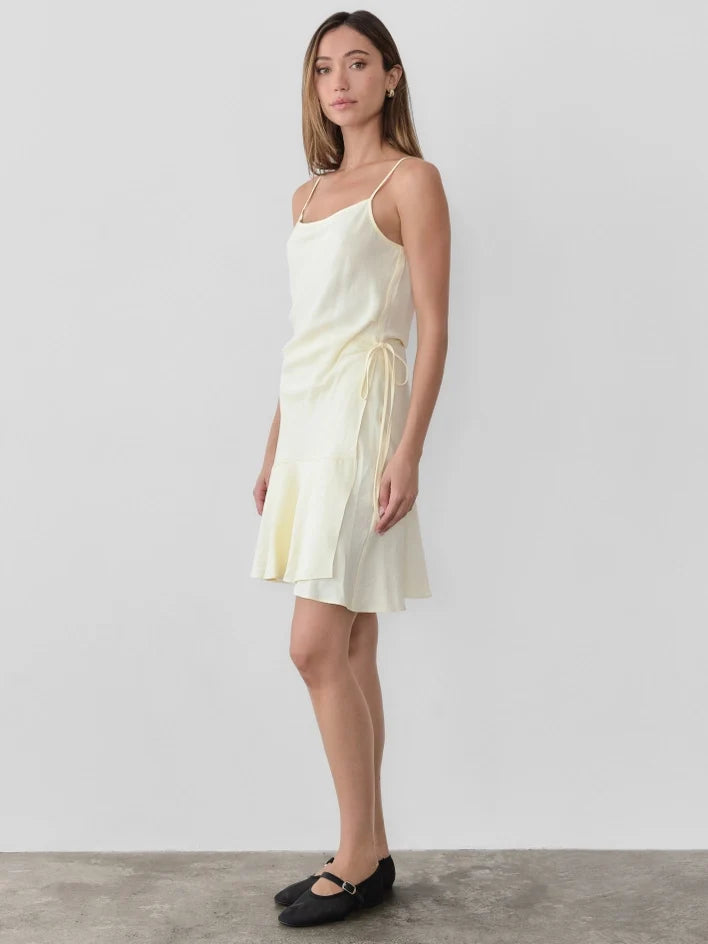 Jolie Faux Wrap Mini Dress Butter