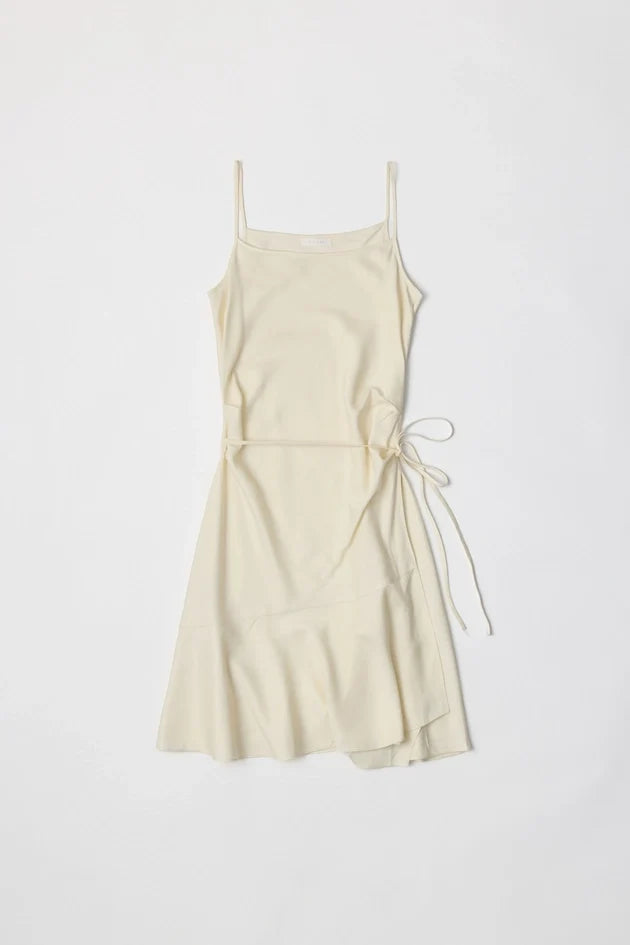Jolie Faux Wrap Mini Dress Butter