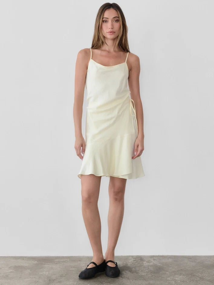 Jolie Faux Wrap Mini Dress Butter