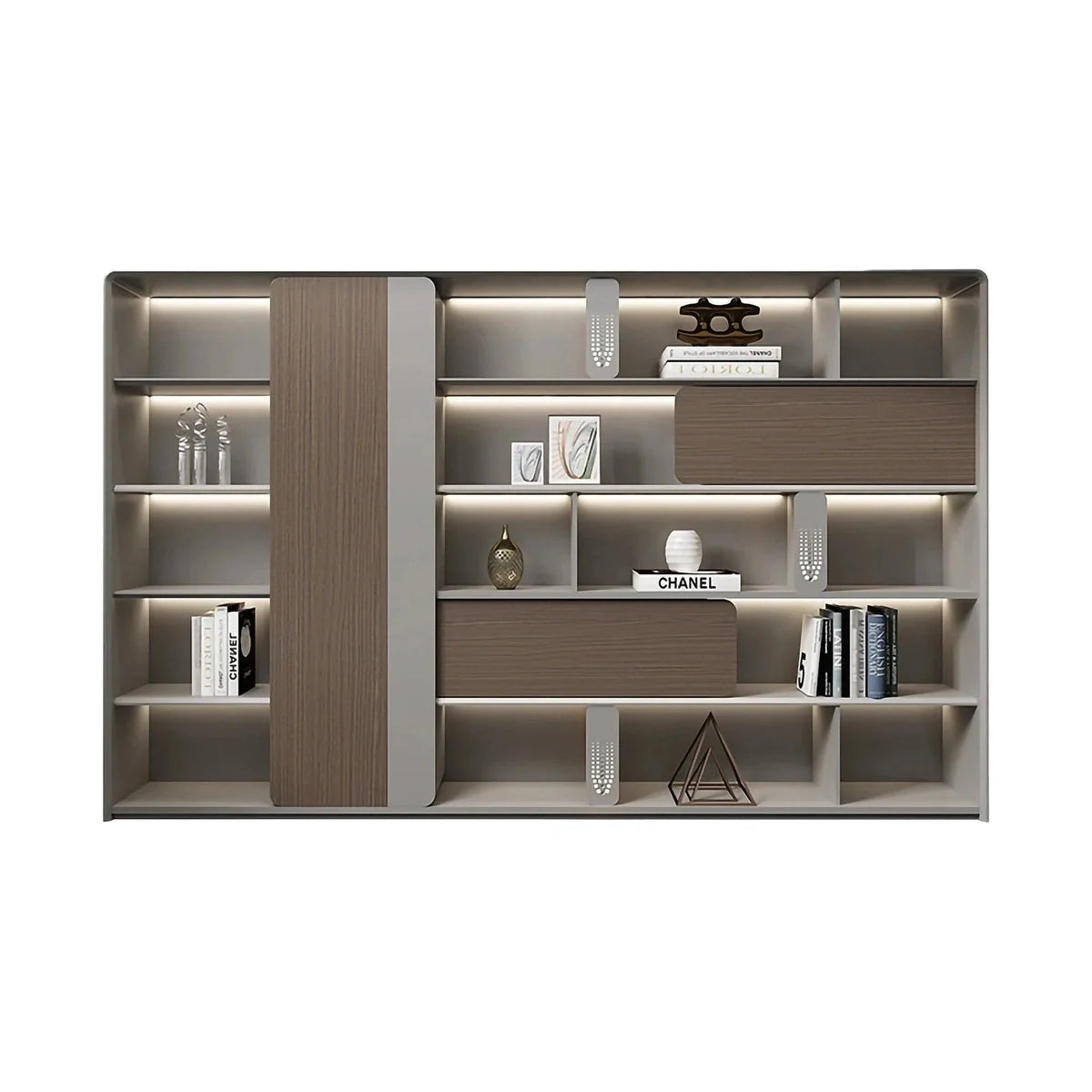 Keswick · Office Shelves w/ Lighting & Storage