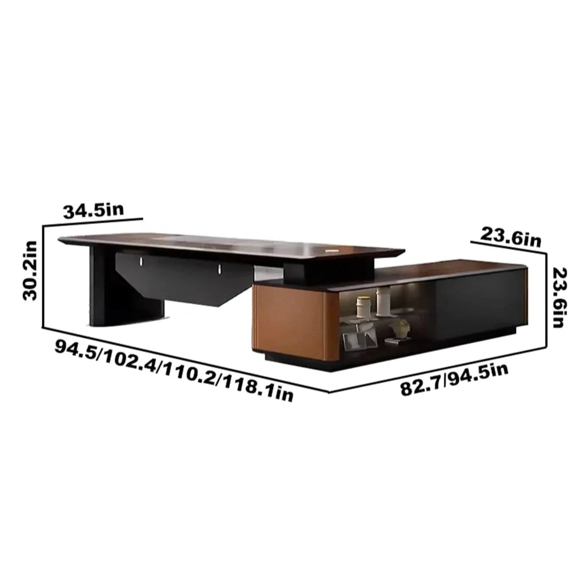 Kitley · Modern L-Shaped Executive Desk