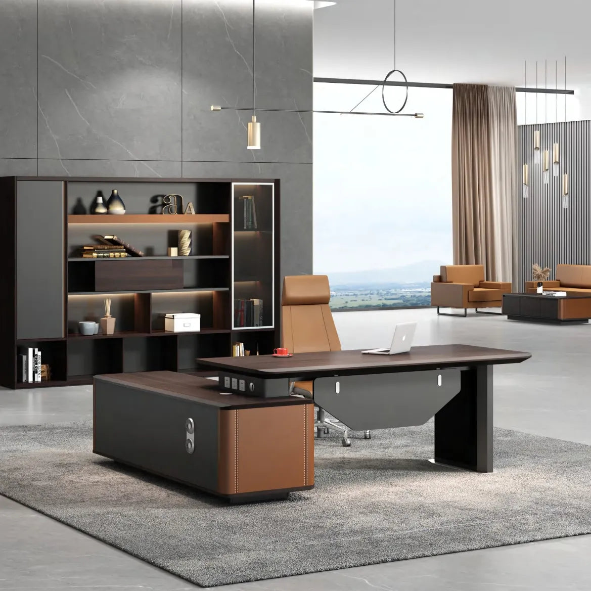 Kitley · Modern L-Shaped Executive Desk