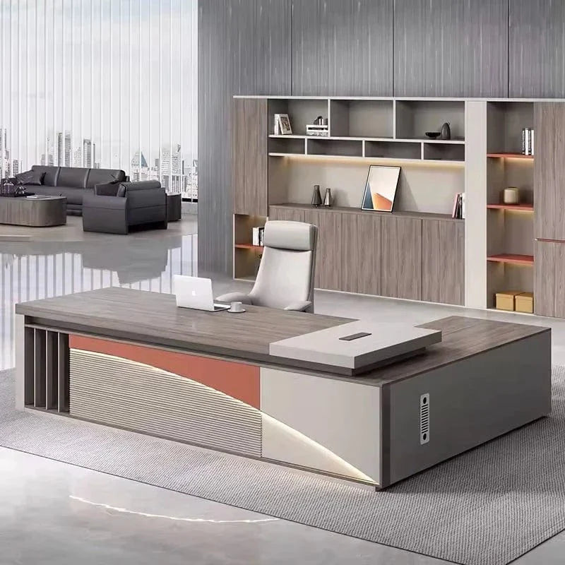 Lachlan · Modern L-Shaped Executive Desk