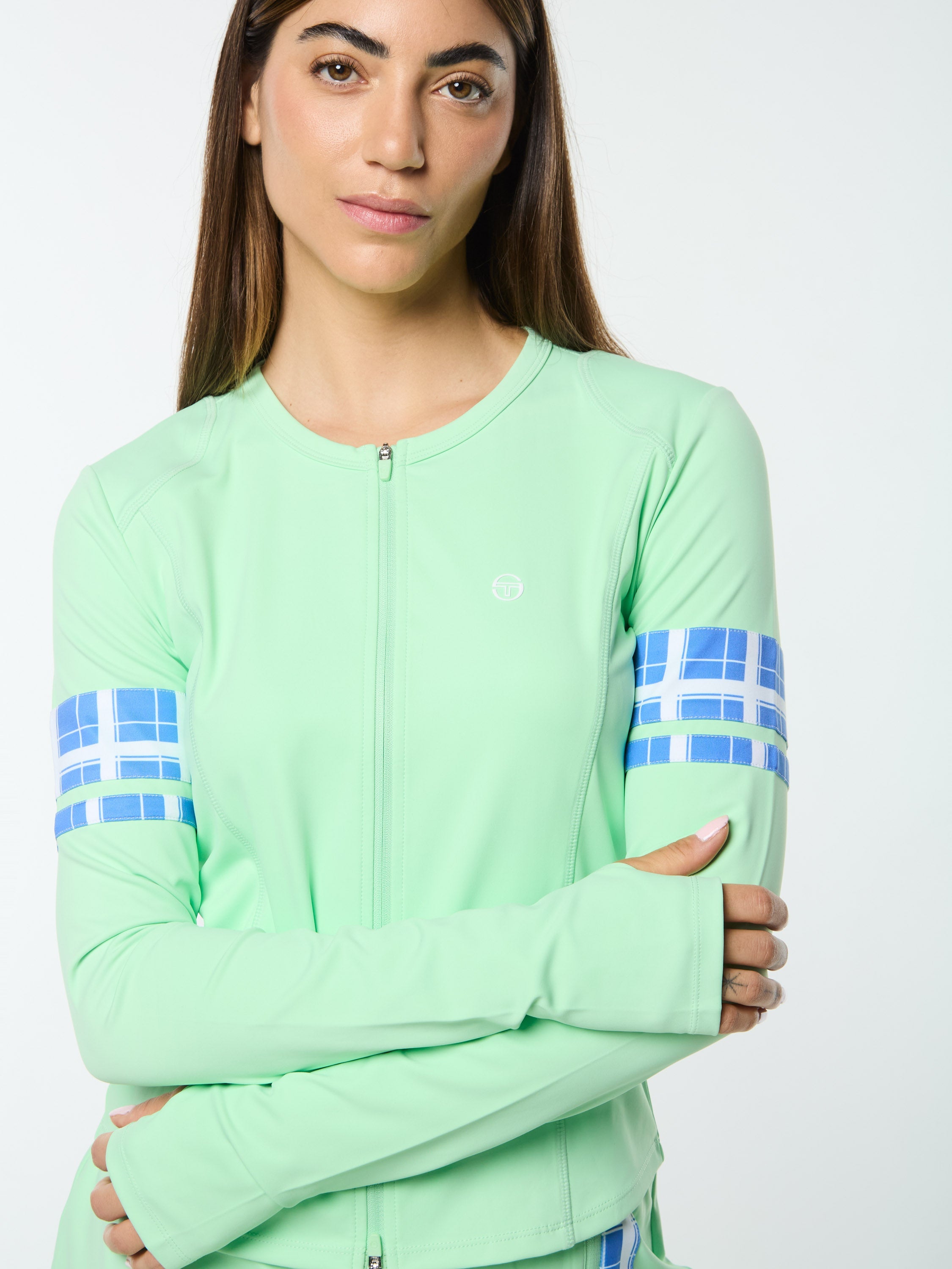 Lara Contour Jacket- Green Ash