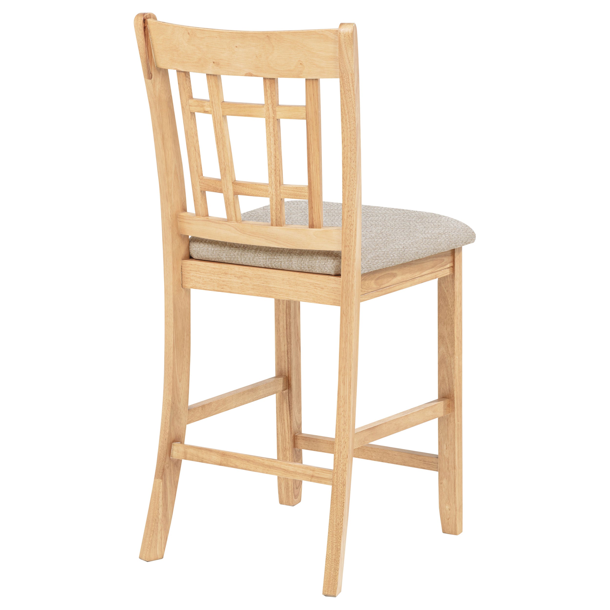 Lavon Wood Counter Height Dining Chair Linen and Light Oak (Set of 2)