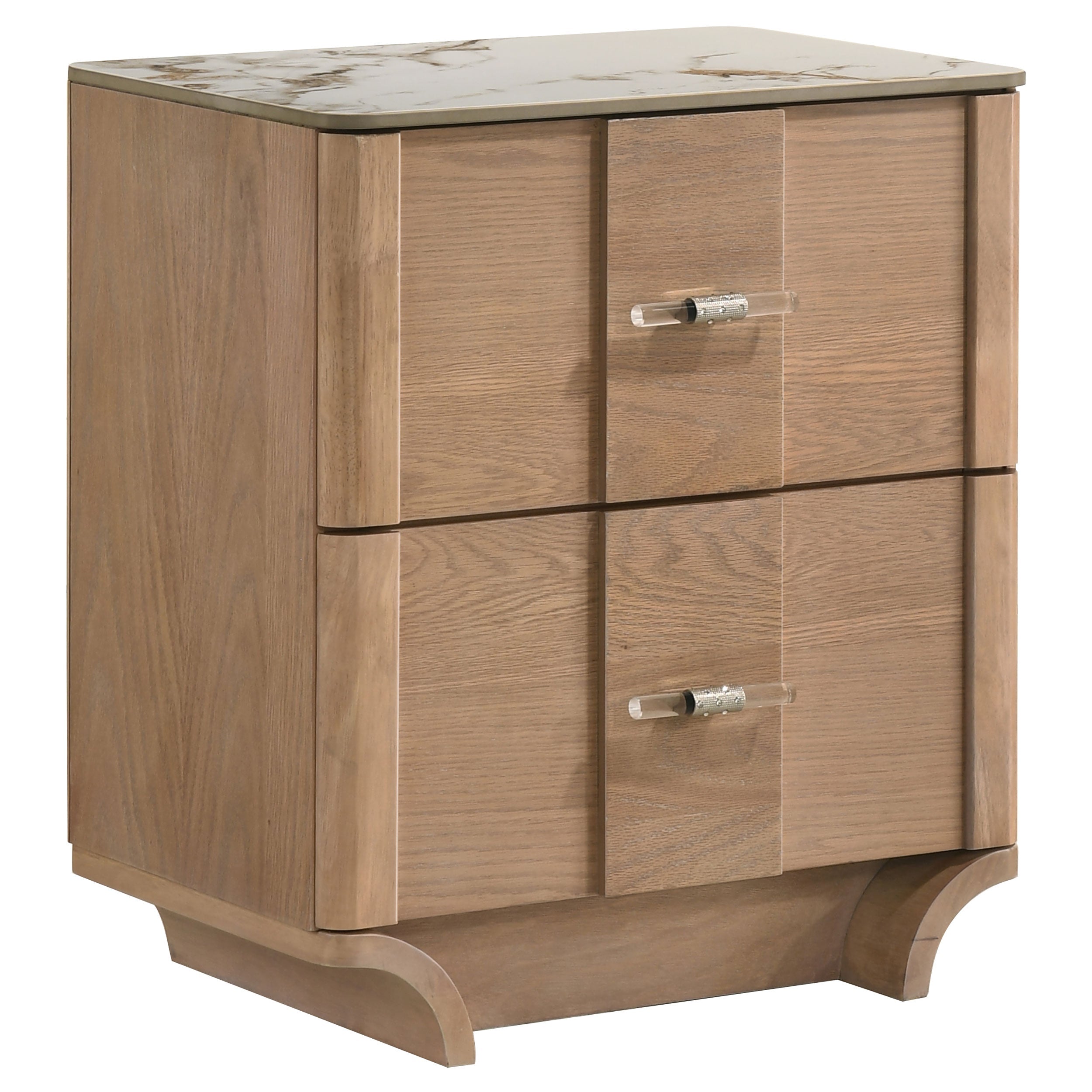 Leanne 4-piece Queen Bedroom Set Light Oak