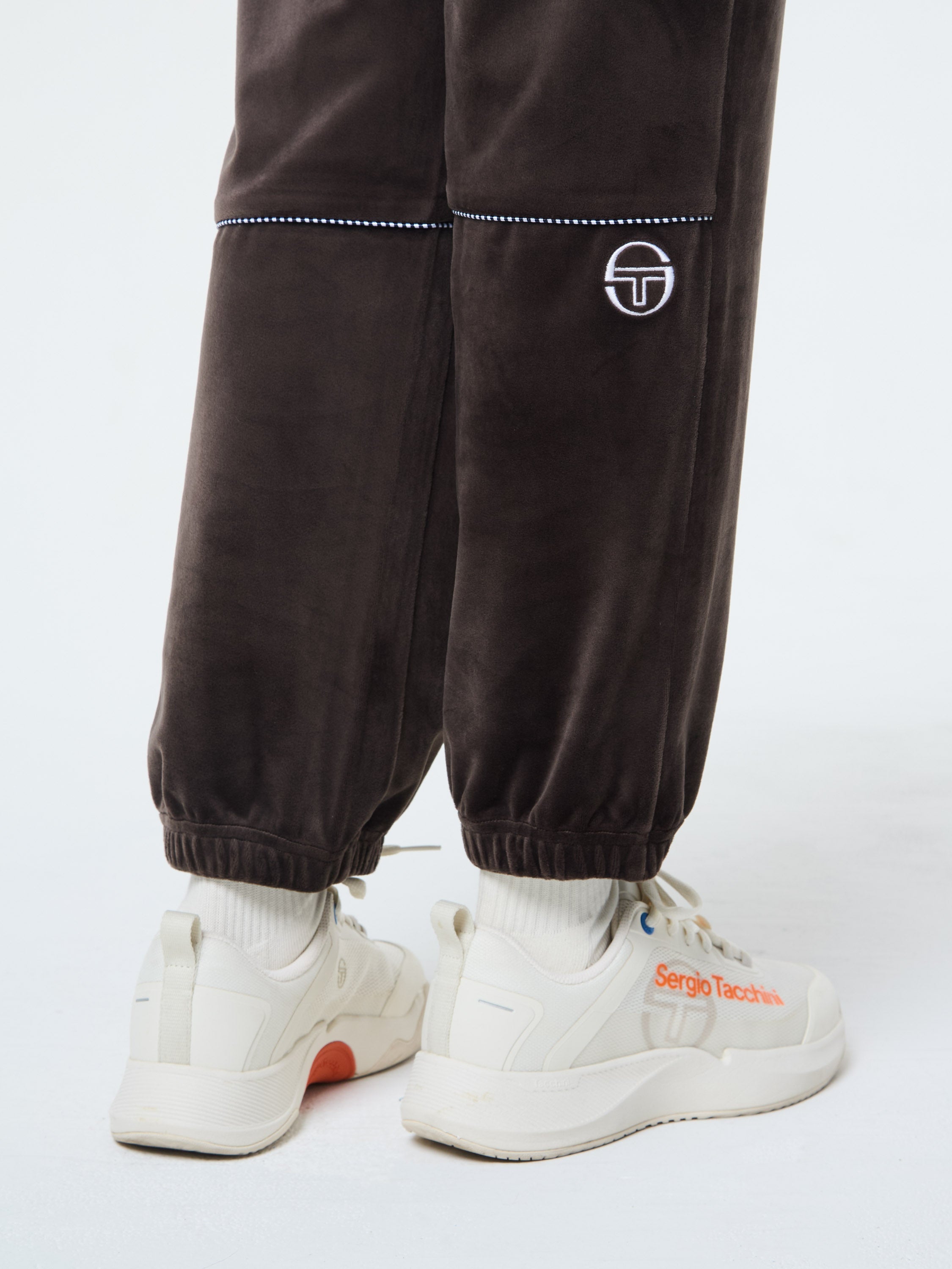 Leta Velour Pant- Mulch