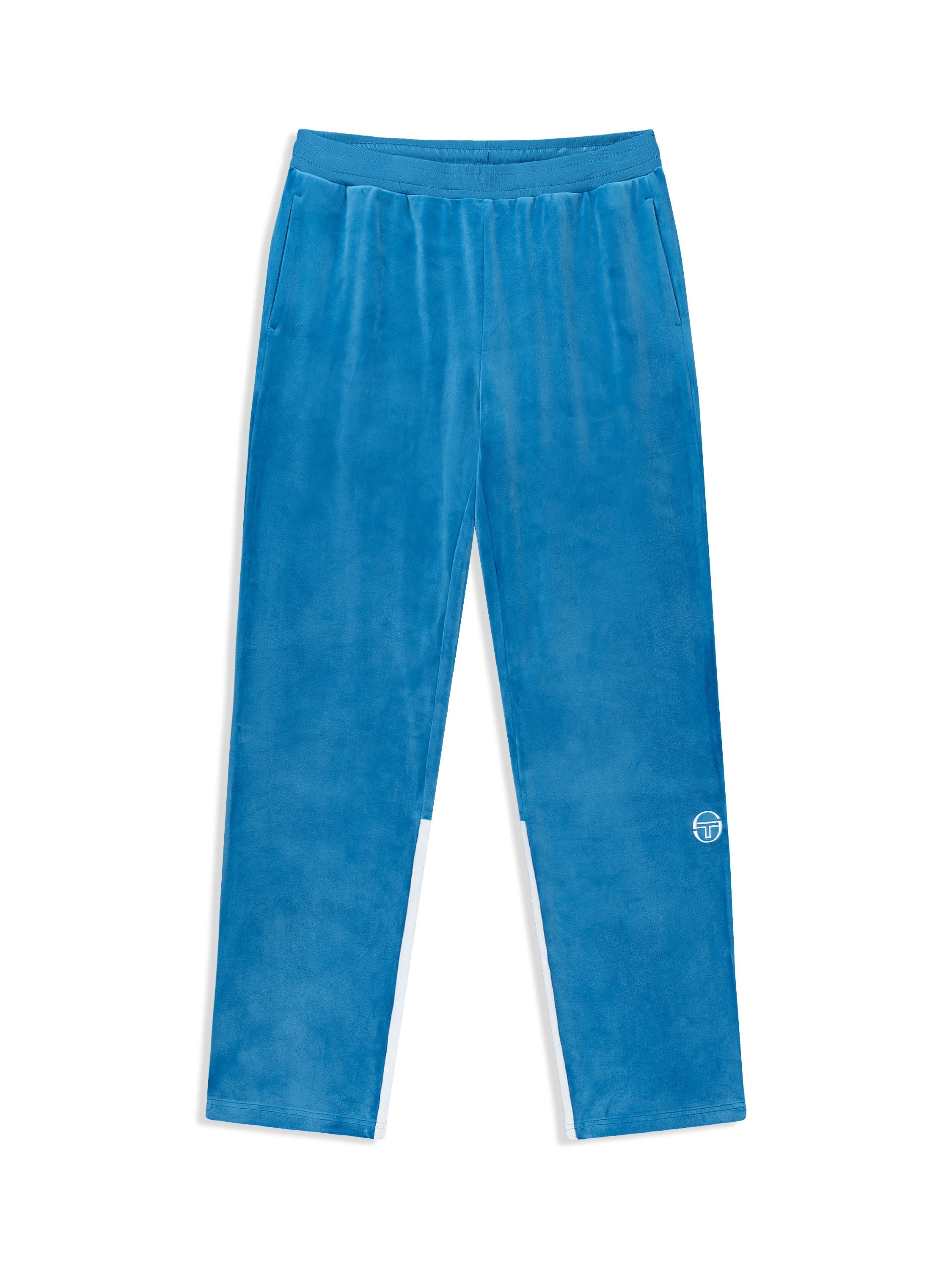 Lina Velour Track Pant- Baby Blue