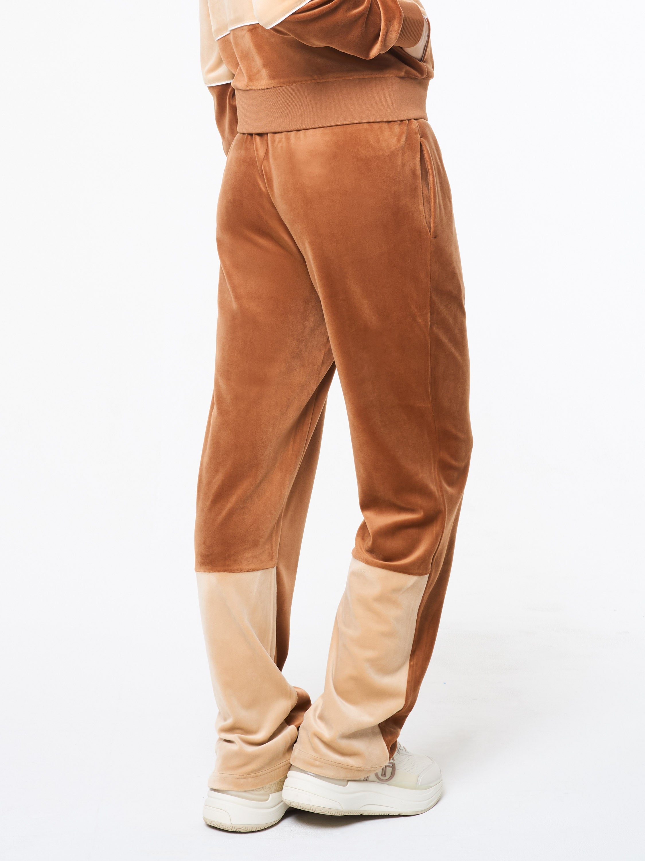 Lina Velour Track Pant- Candied Ginger