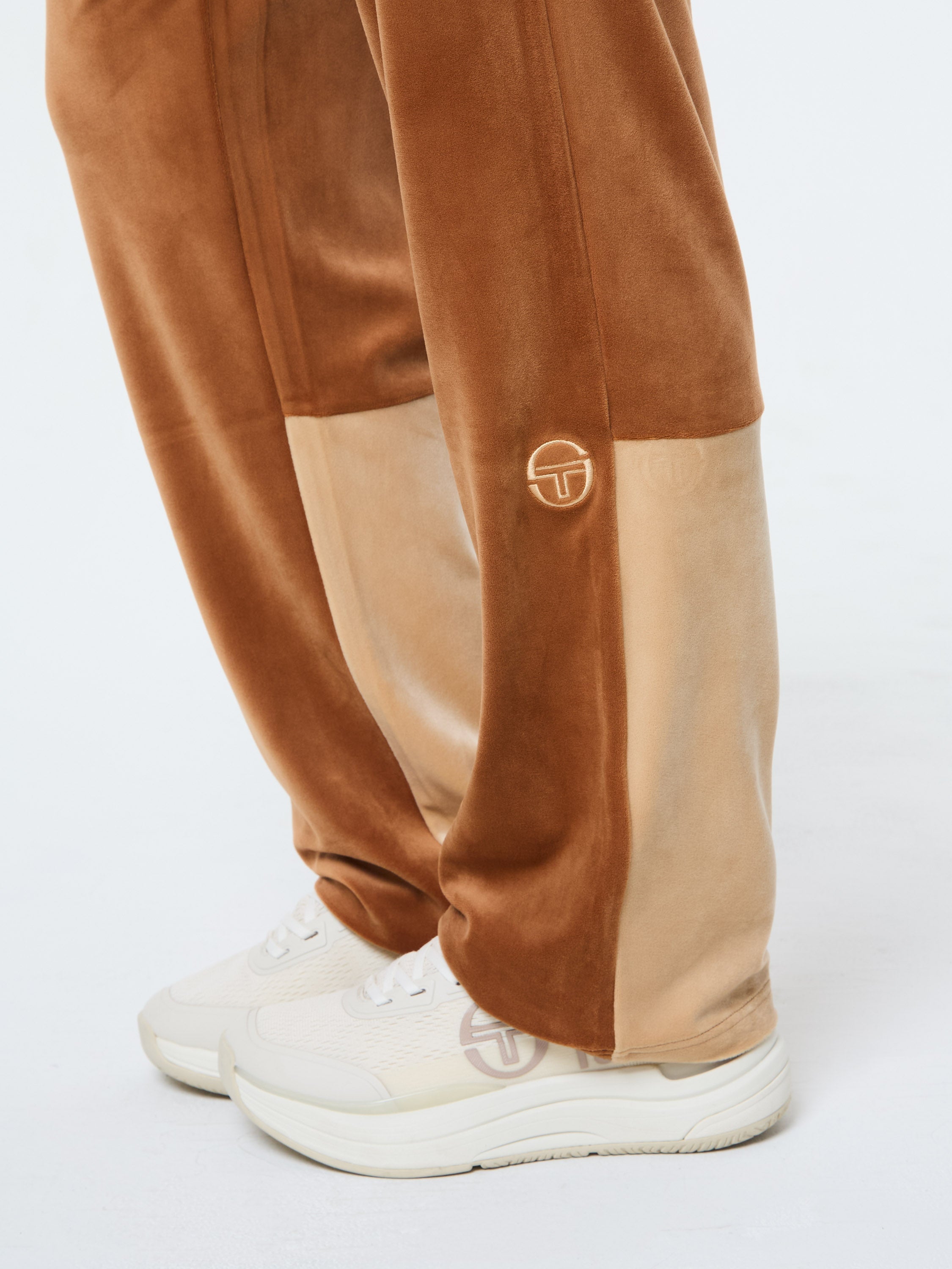 Lina Velour Track Pant- Candied Ginger
